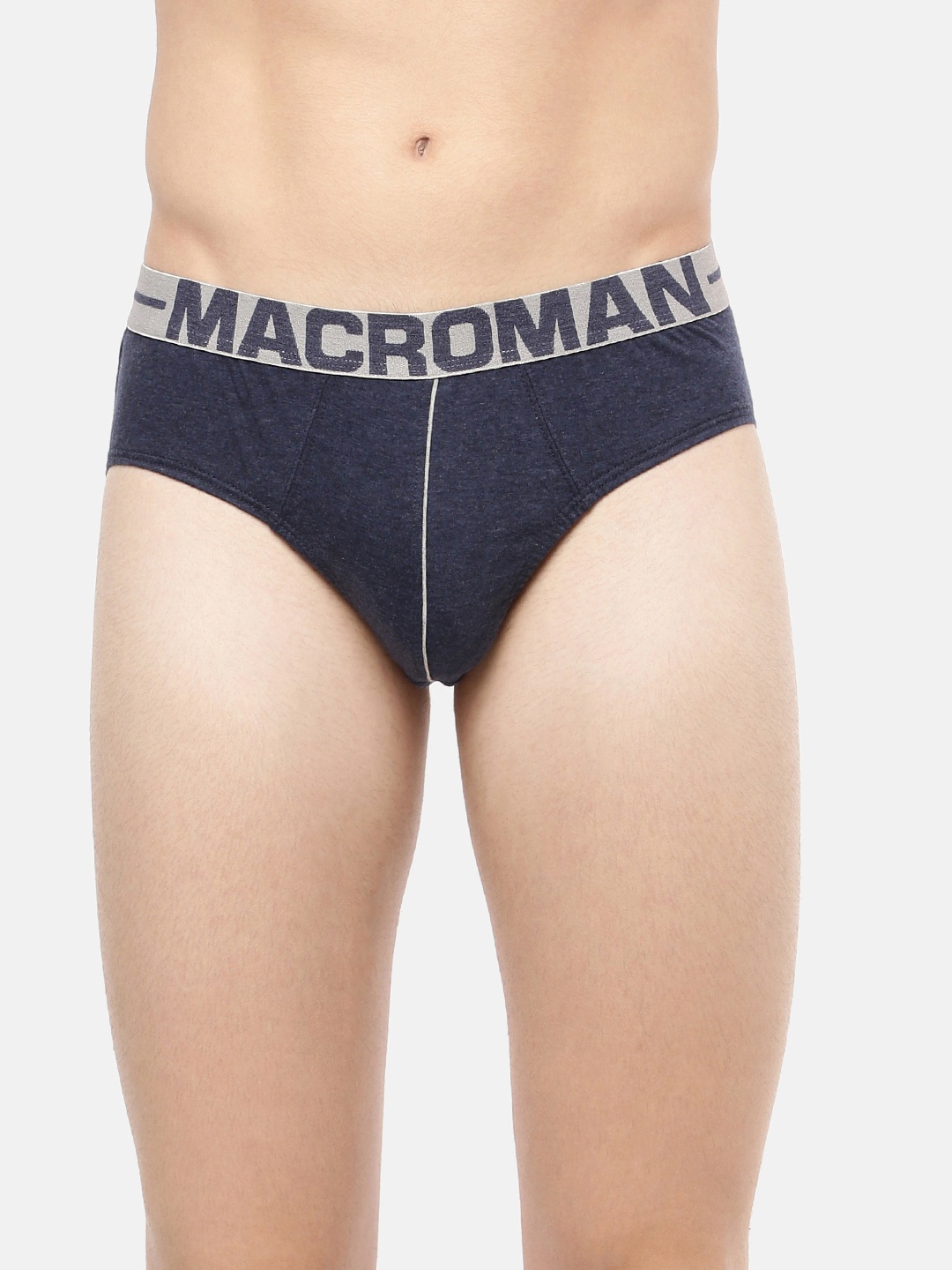 

Macroman M-Series Men Pure Cotton Basic Briefs, Blue