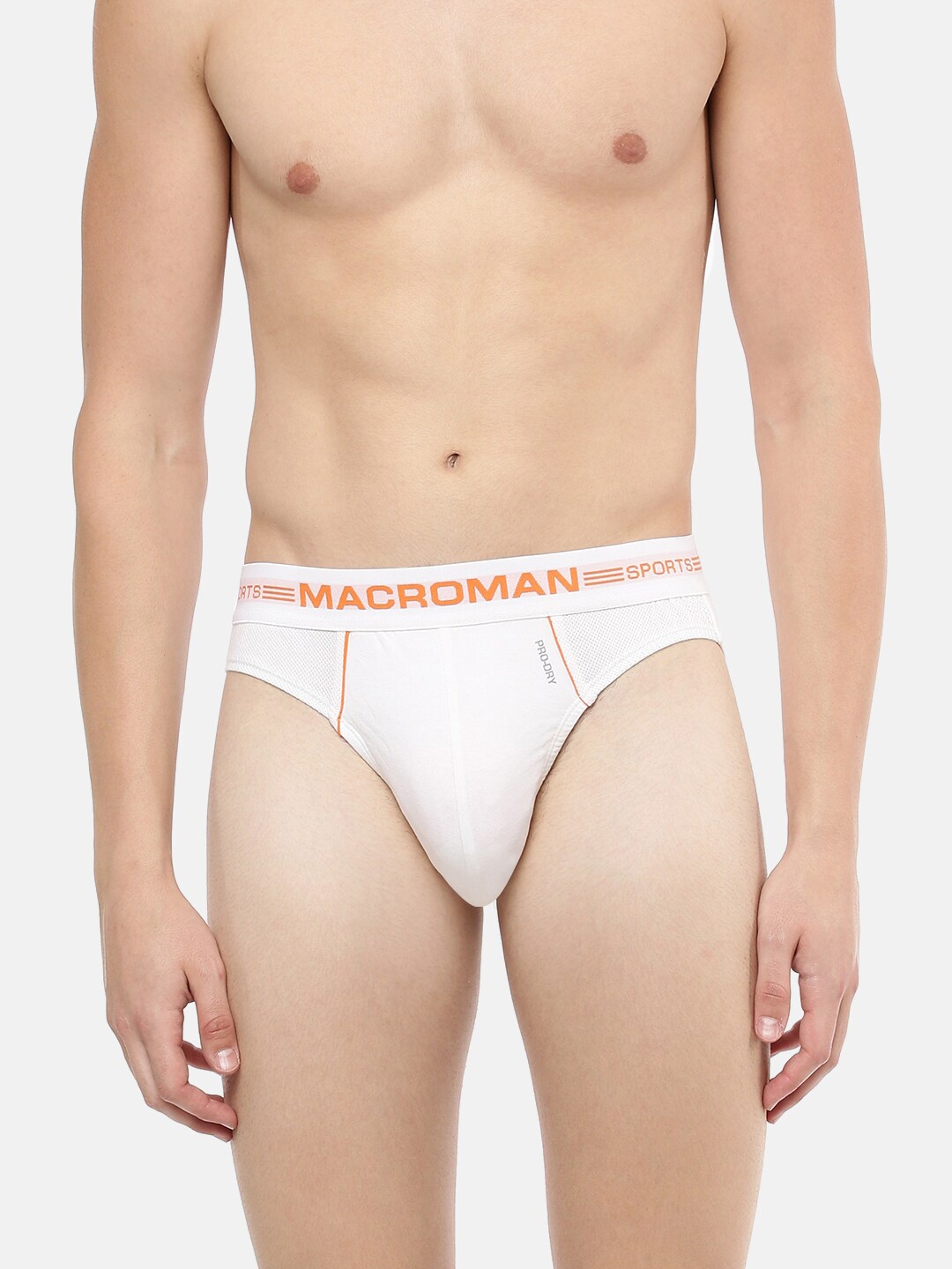 

Macroman M-Series Men Basic Sports Briefs, White