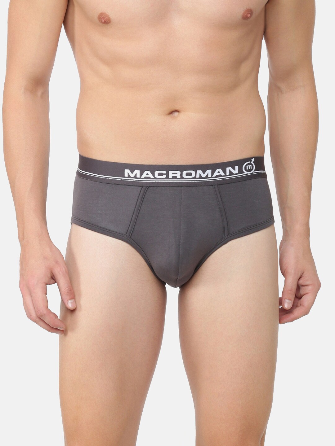 

Macroman M-Series Men Basic Briefs, Grey