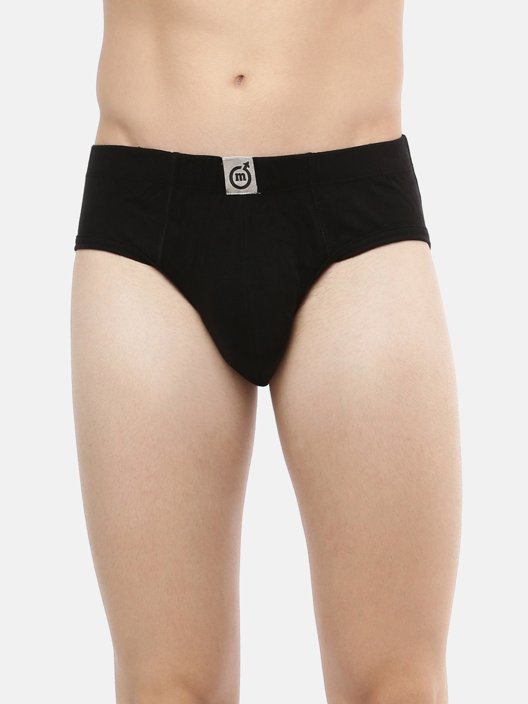 

Macroman M-Series Men Cotton Basic Briefs, Black