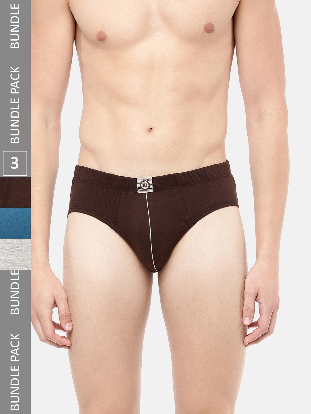 

Macroman M-Series Men Pack of 3 Assorted Basic Brief