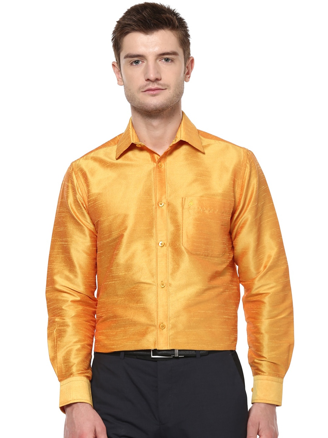 

Khoday Williams Spread Collar Classic Opaque Formal Shirt, Yellow