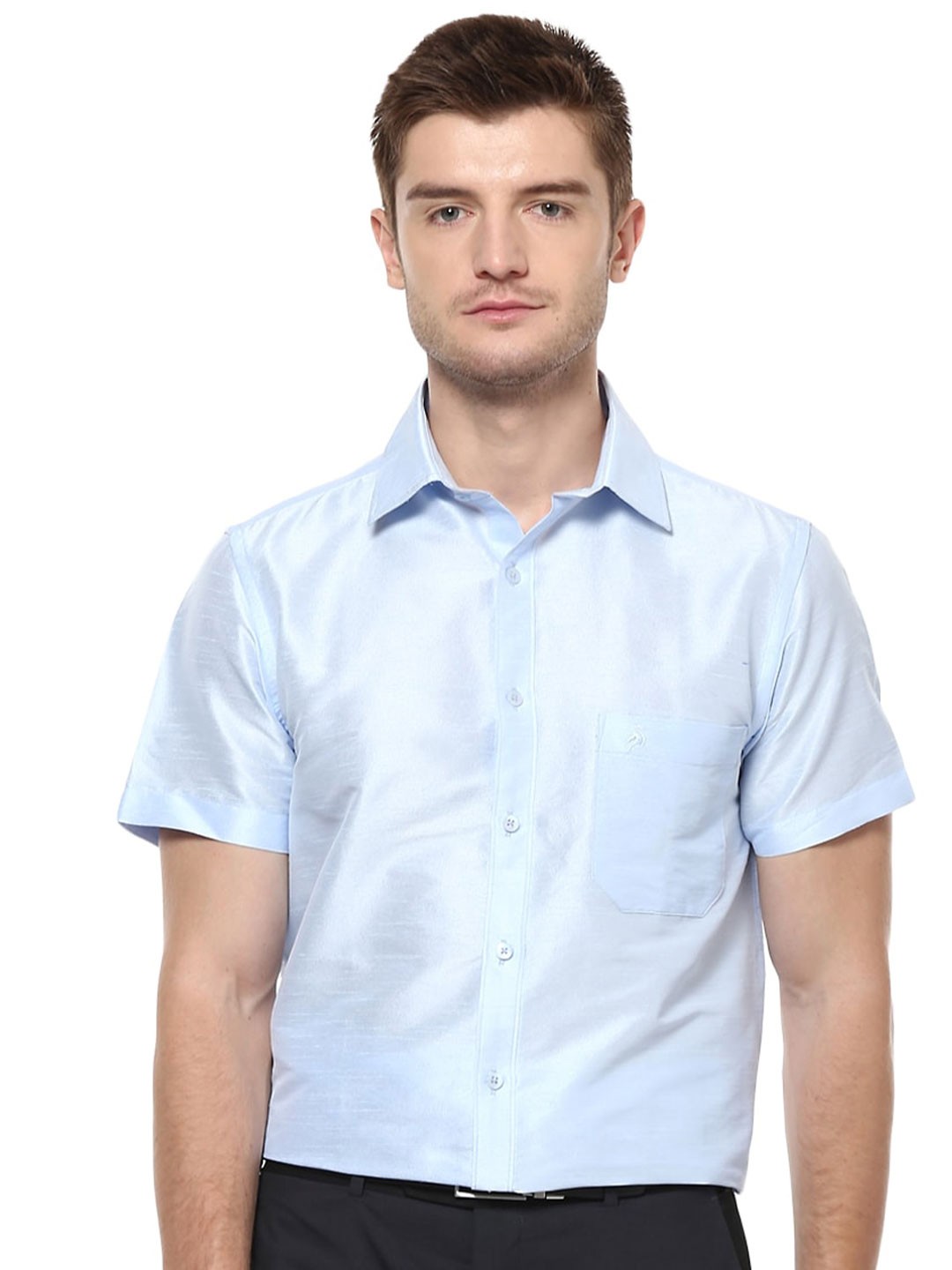 

Khoday Williams Classic Spread Collar Casual Shirt, Blue