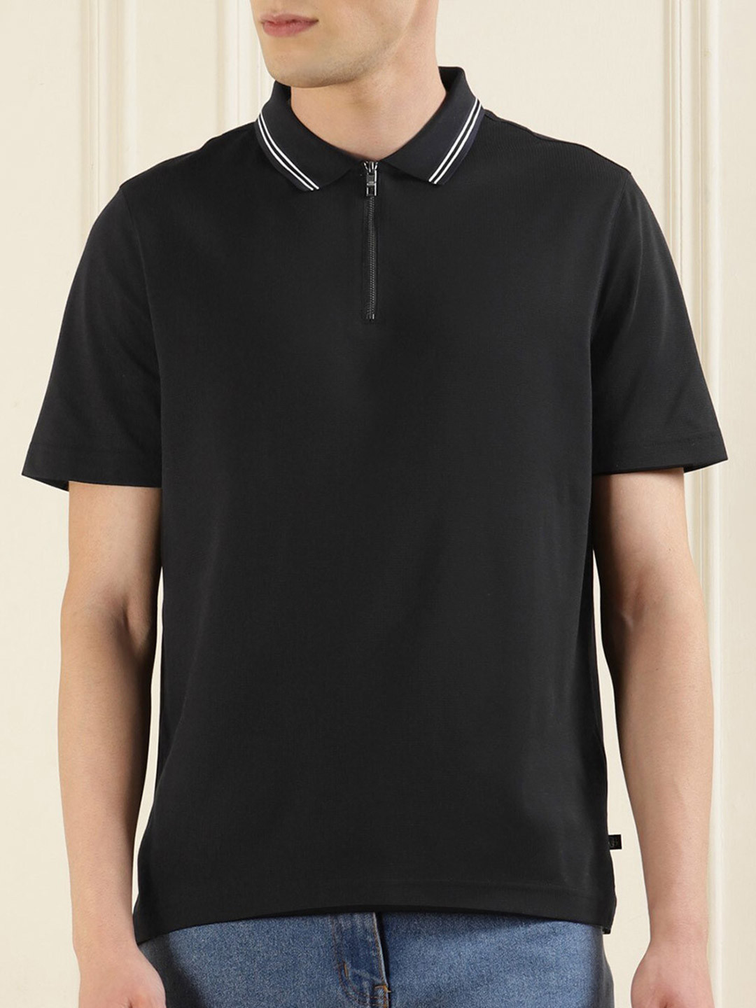 

Ted Baker Polo Collar Cotton T-shirt, Black
