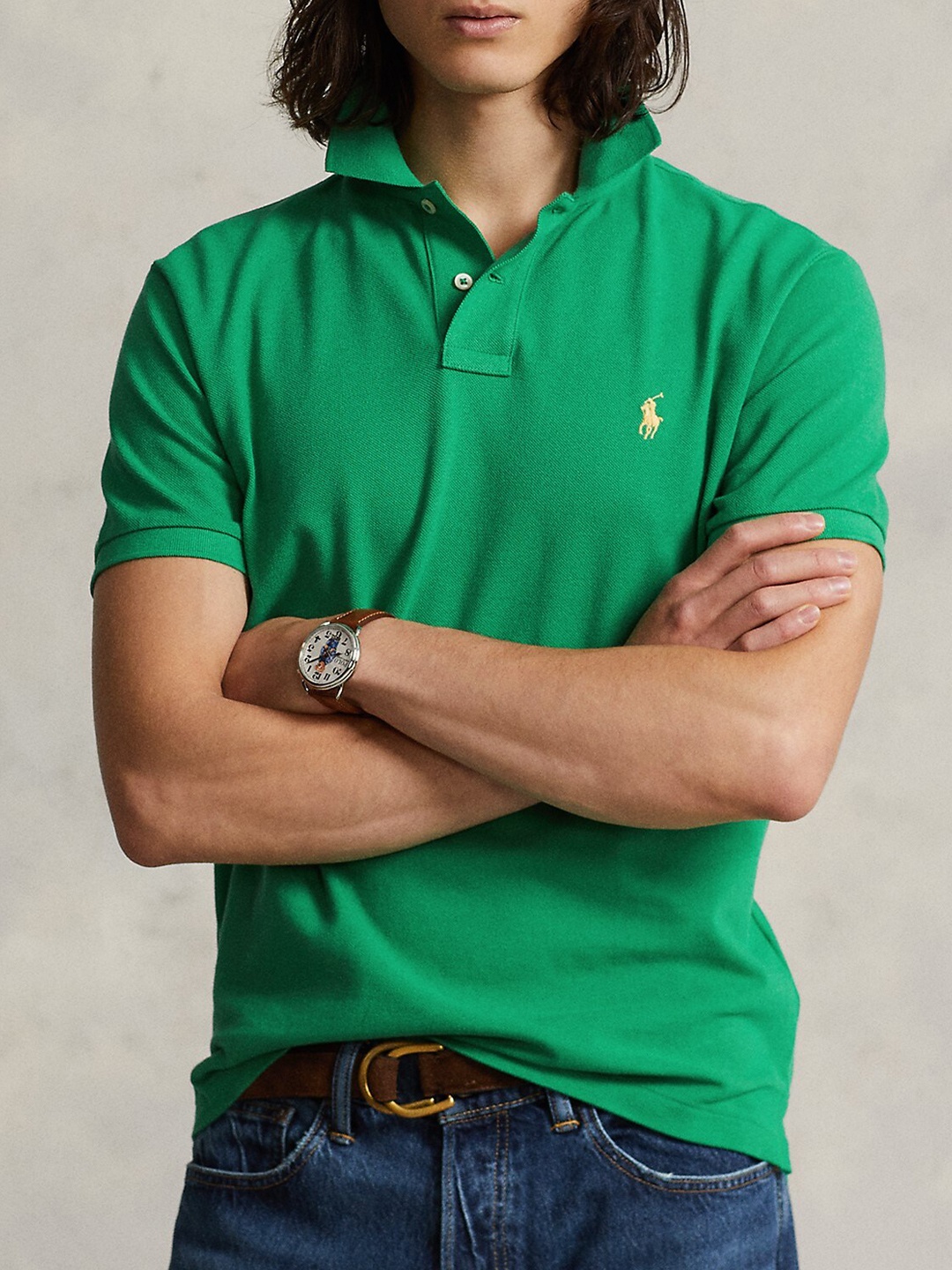 

Polo Ralph Lauren Men Polo Collar Slim Fit T-shirt, Green