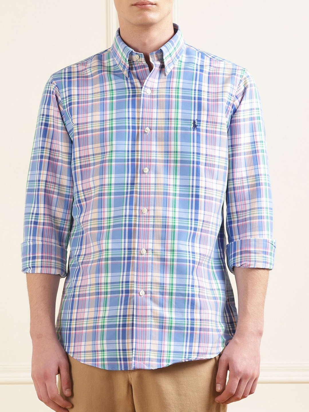 

Polo Ralph Lauren Checked With Logo Printed Shirt, Purple