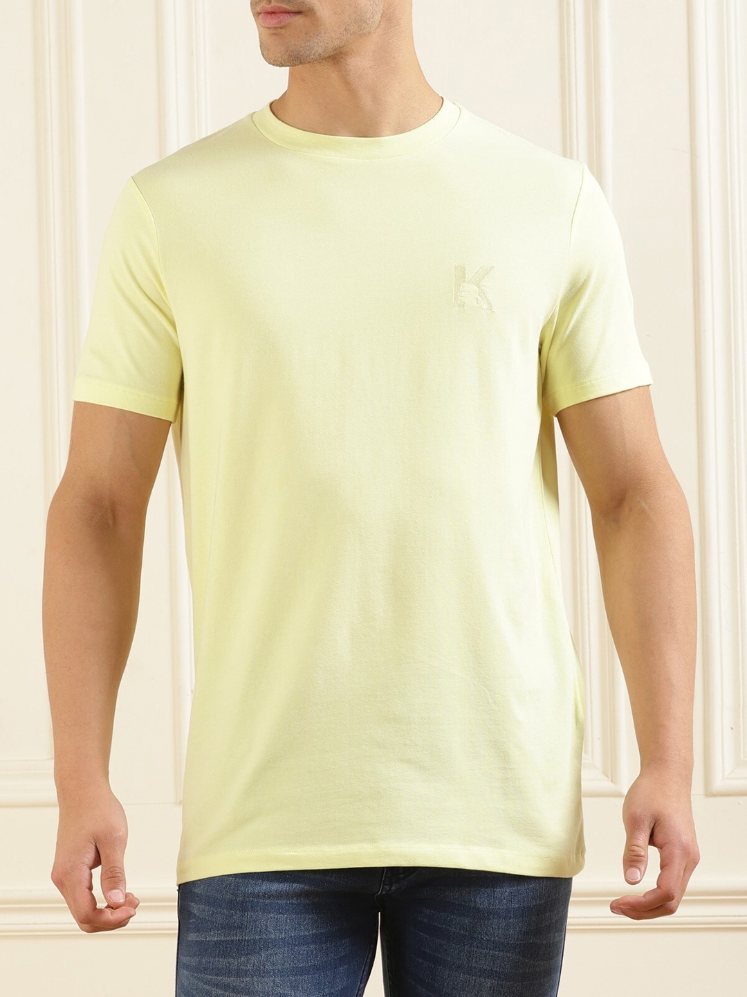 

Karl Lagerfeld Round Neck T-shirt, Yellow