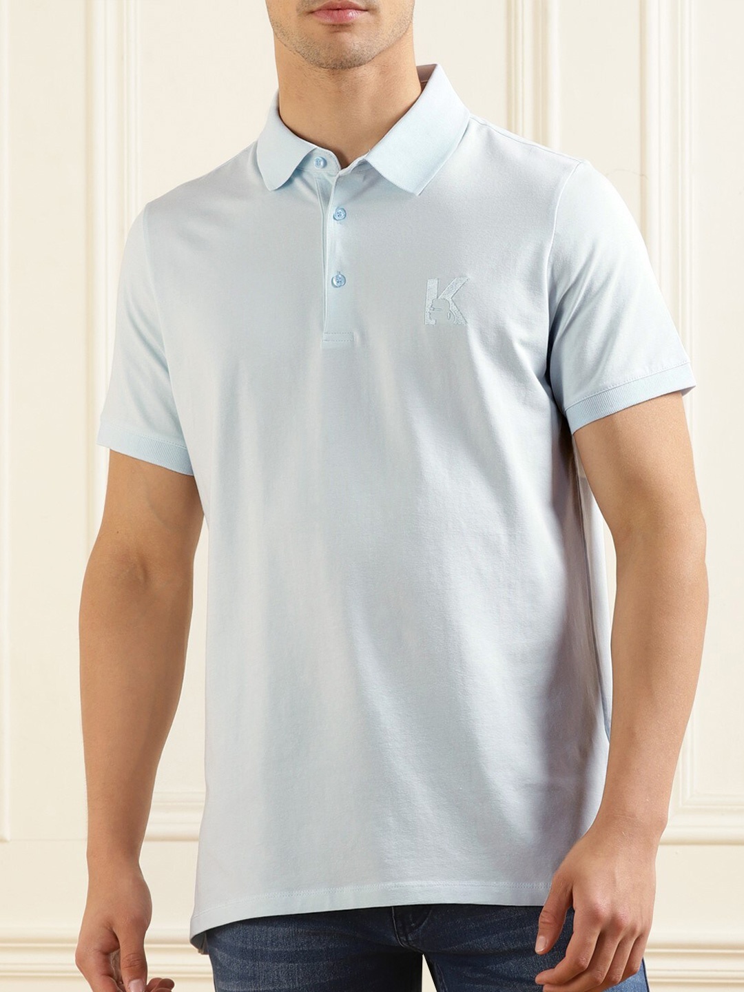 

Karl Lagerfeld Polo Collar T-shirt, Blue