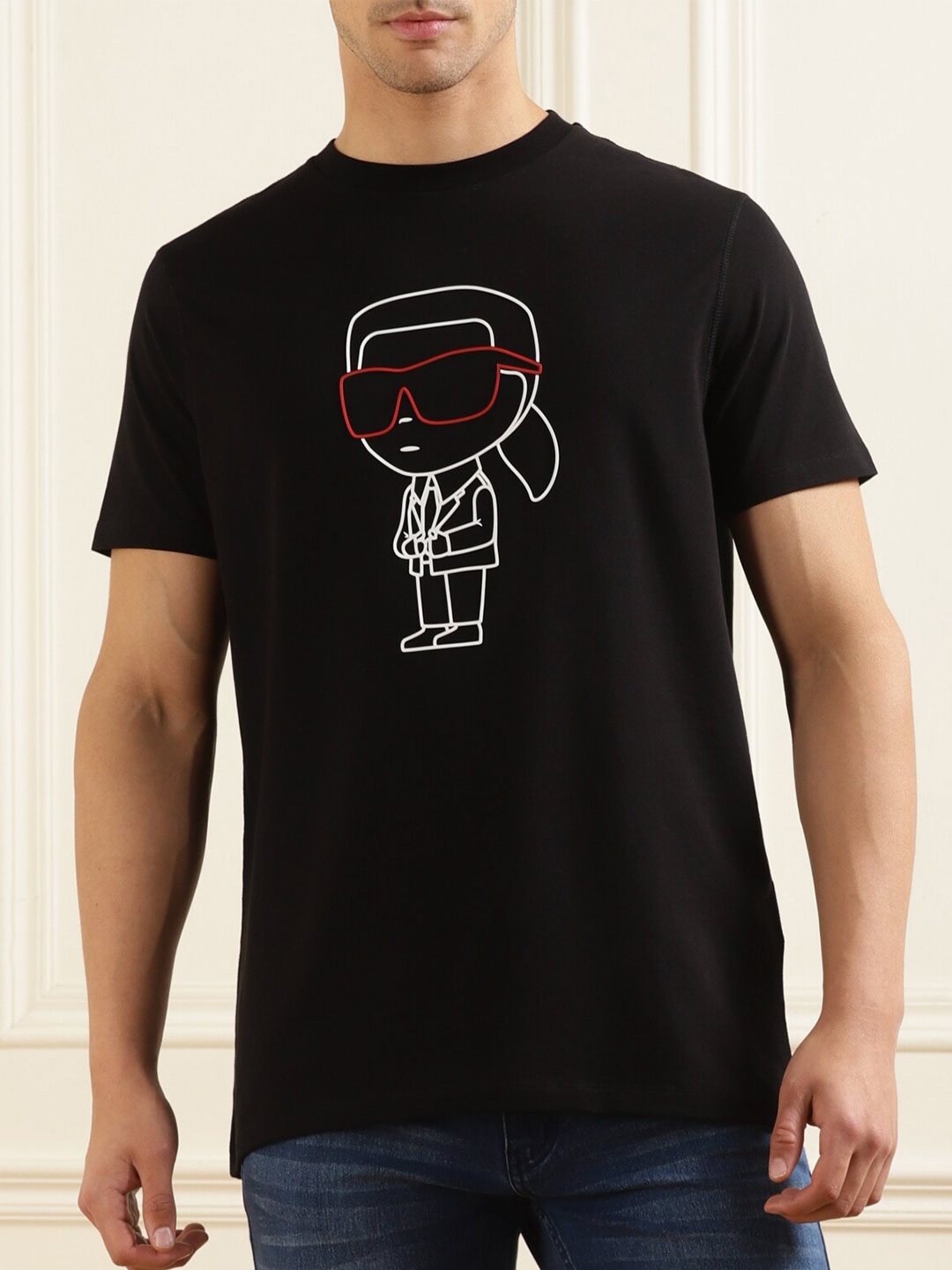 

Karl Lagerfeld Graphic Printed T-shirt, Black