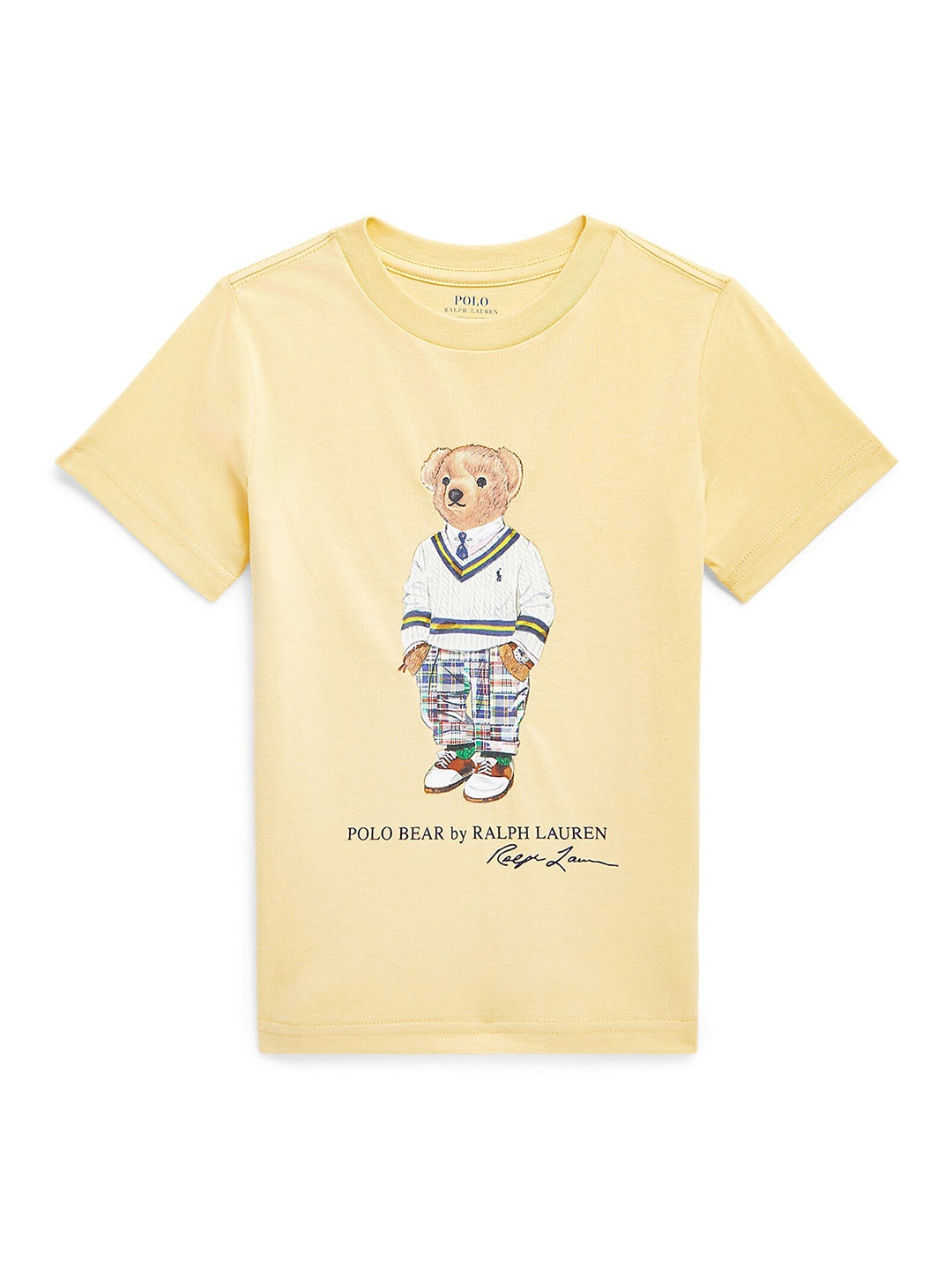 

Polo Ralph Lauren Boys Bear Printed Cotton T-Shirt, Yellow