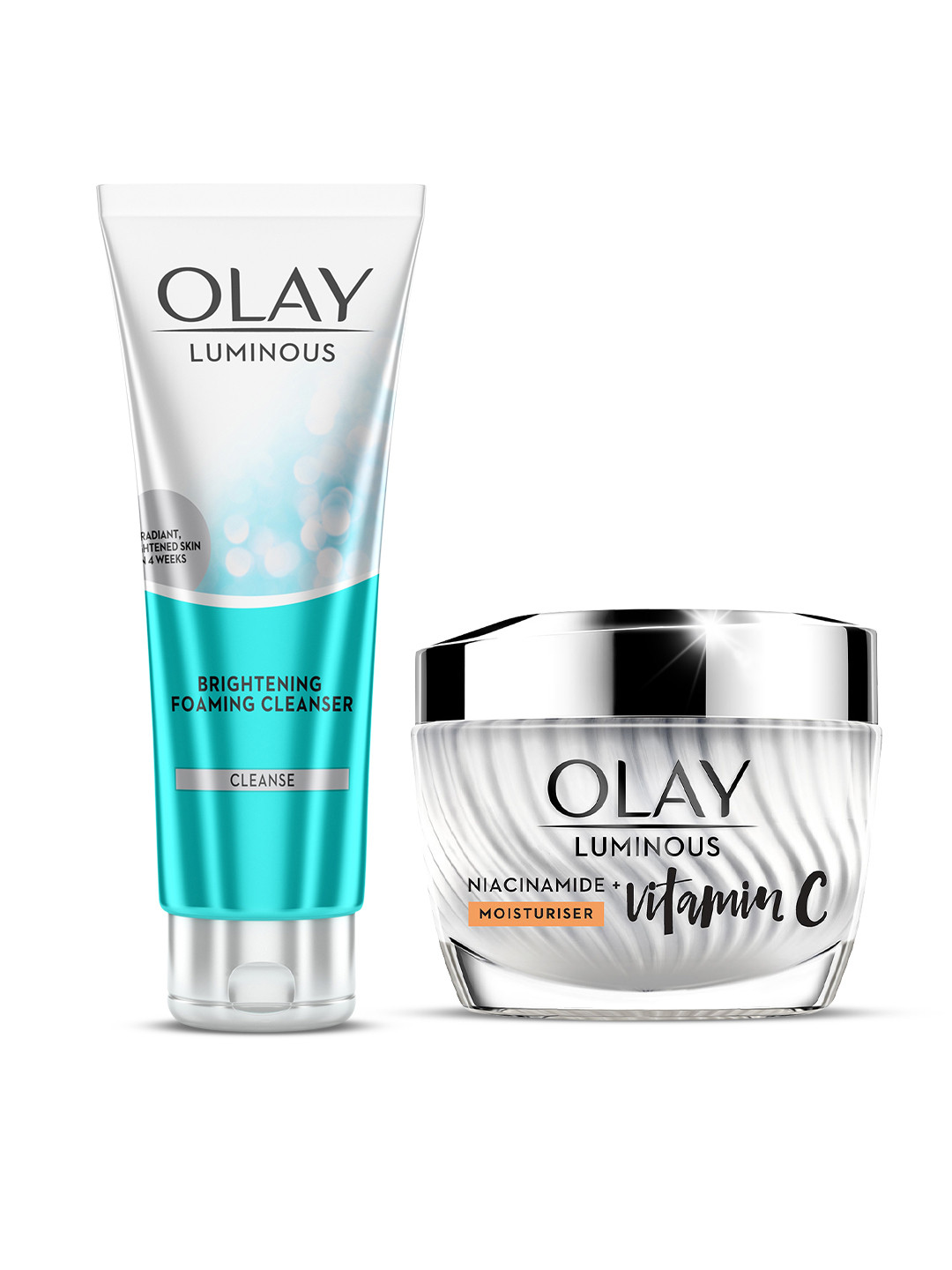 

Olay Vitamin C Kit for 2X Glow - Cream 50g & Cleanser 100g, White