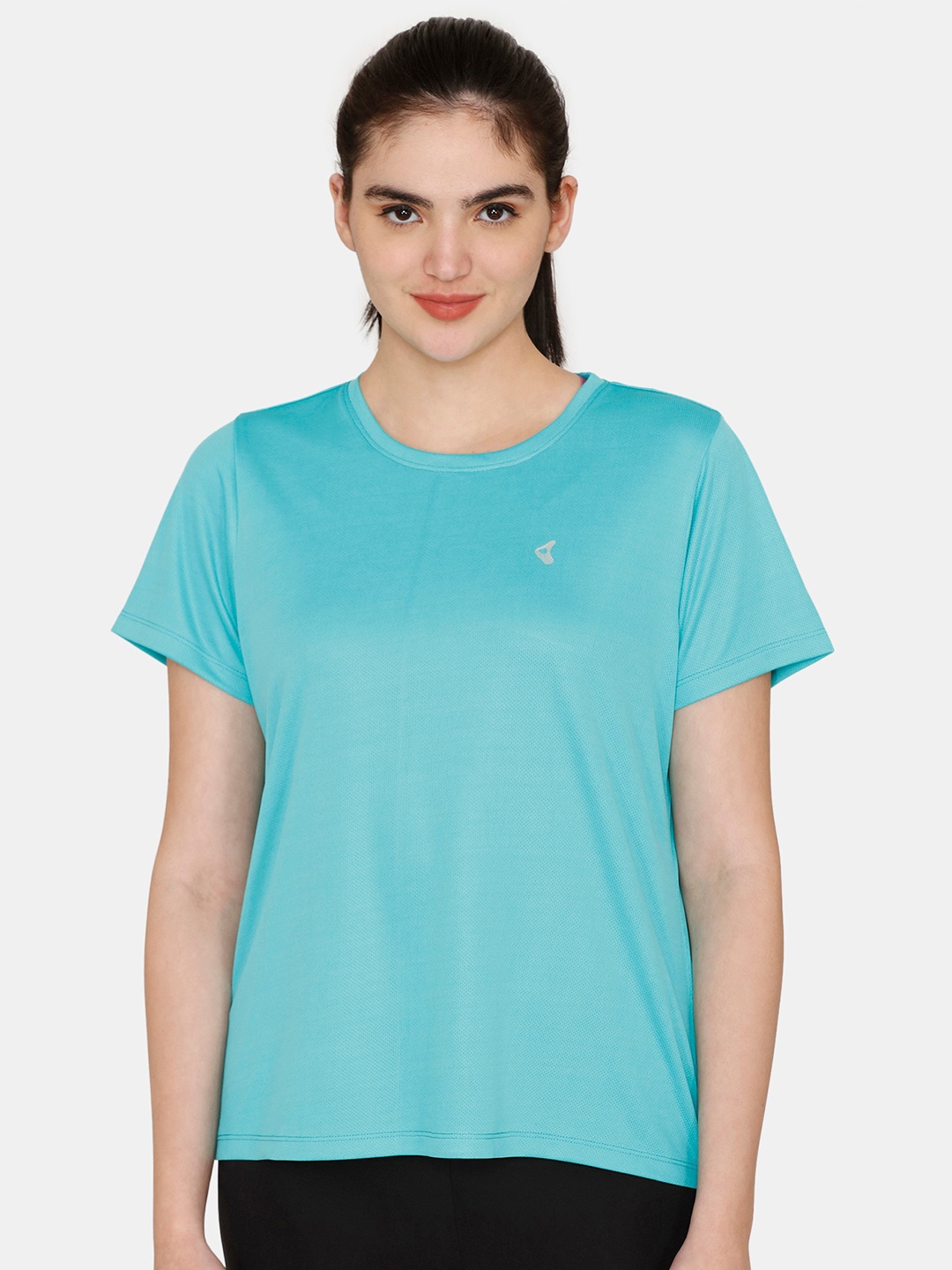 

Zelocity by Zivame Round Neck Regular Top, Blue