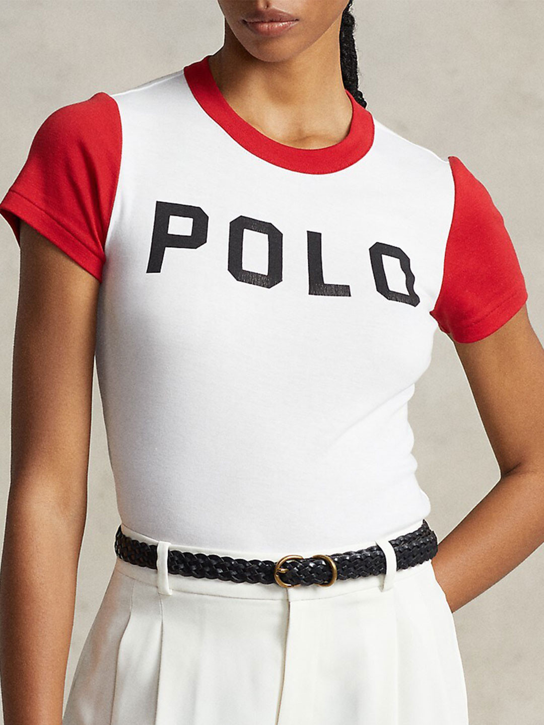 

Polo Ralph Lauren Logo Printed Casual Cotton T-Shirt, Red