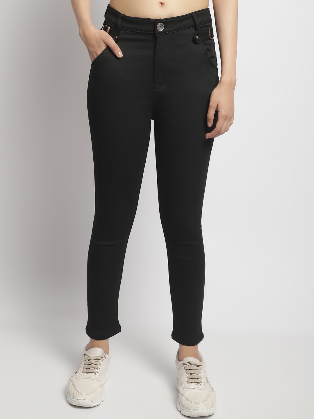 

ELLIS Women Smart Slim Fit Mid-Rise Jeans, Black