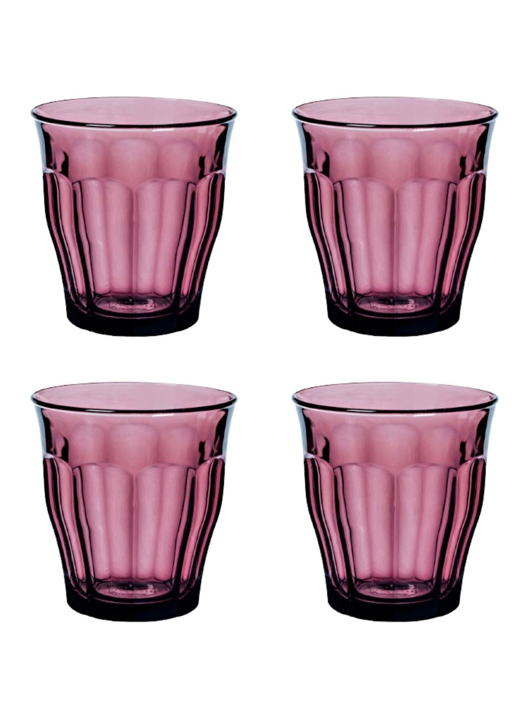 

DURALEX 4 Pieces Purple Picardie Plum Glasses 250ml Each