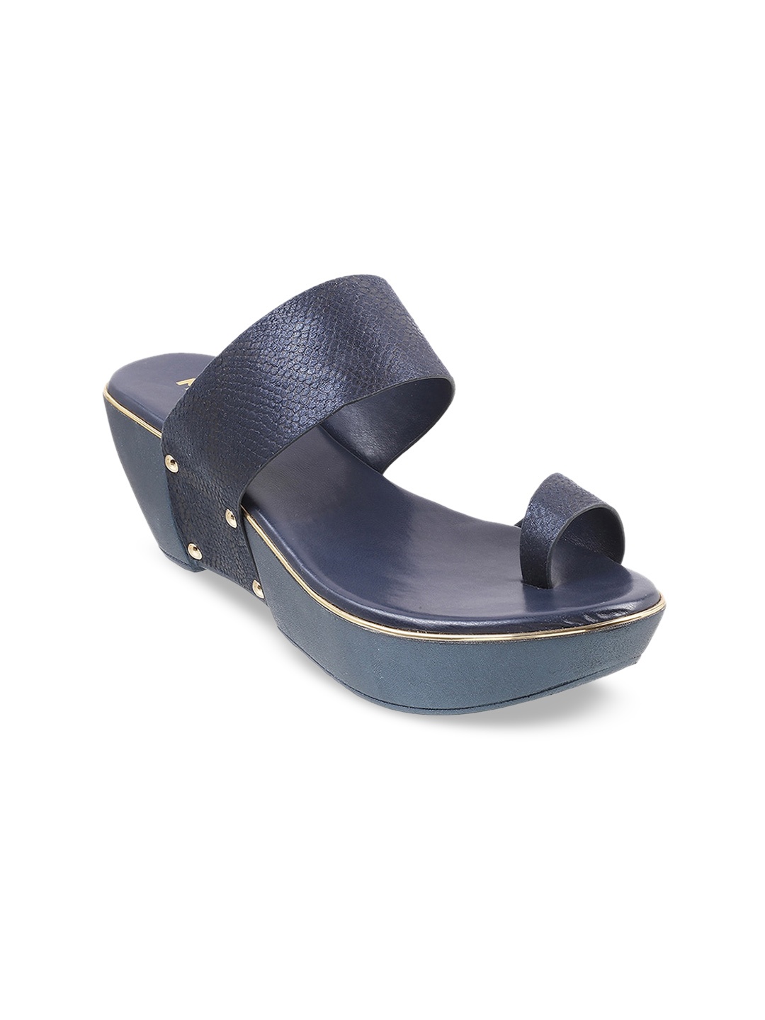 

Mochi Open Toe Wedge Heels, Blue
