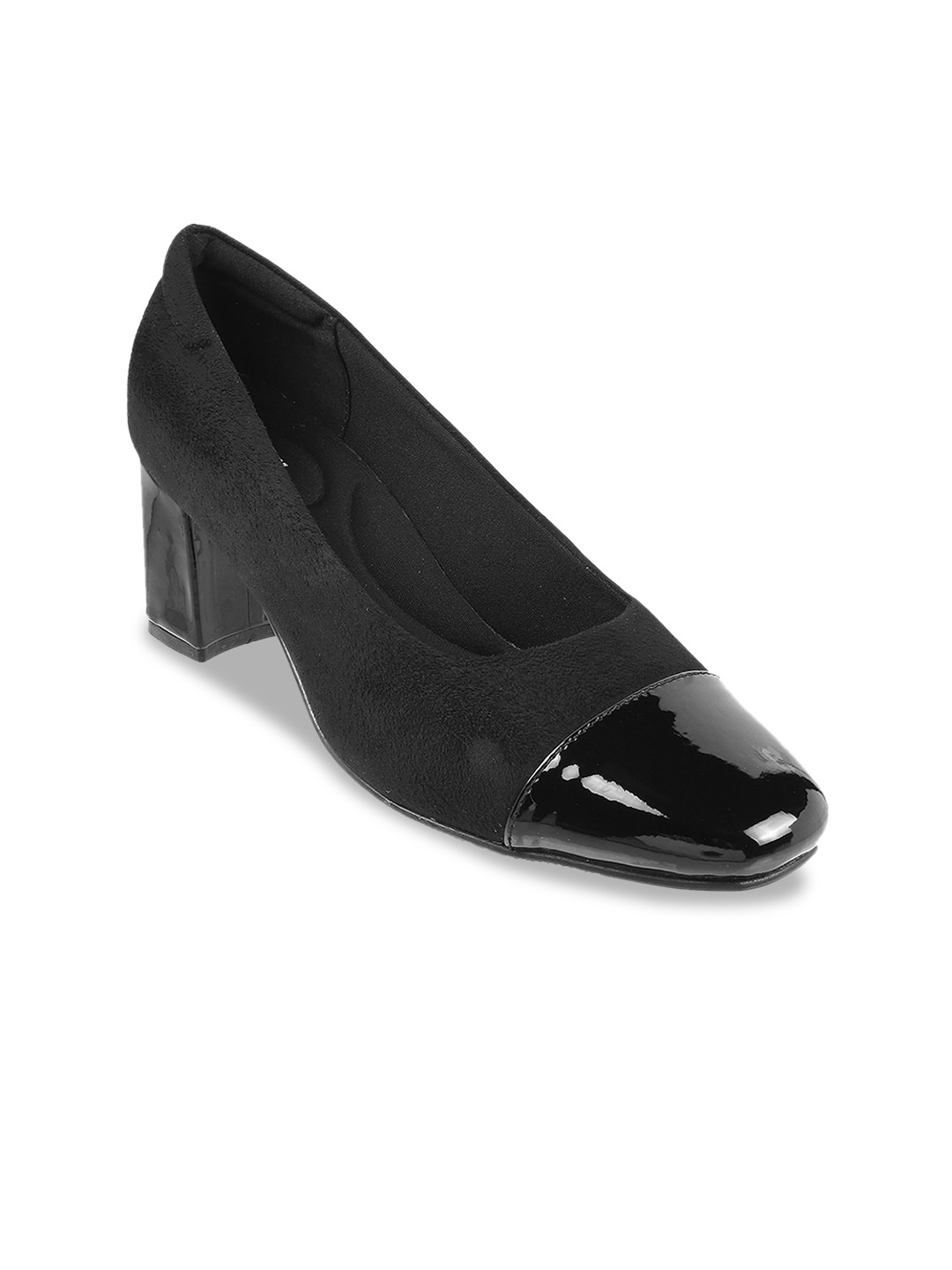 

Mochi Square Toe Block Pumps, Black