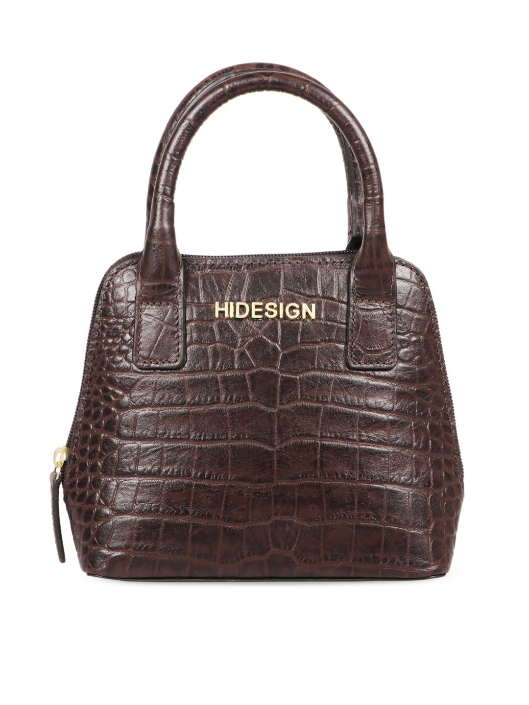 

Hidesign Animal Textured Leather Structured Handheld Bag, Brown