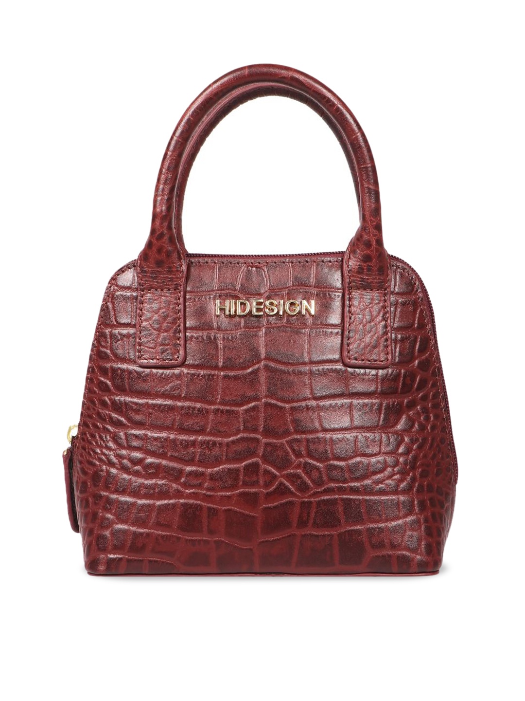 

Hidesign Animal Textured Structured Handheld Bag, Red