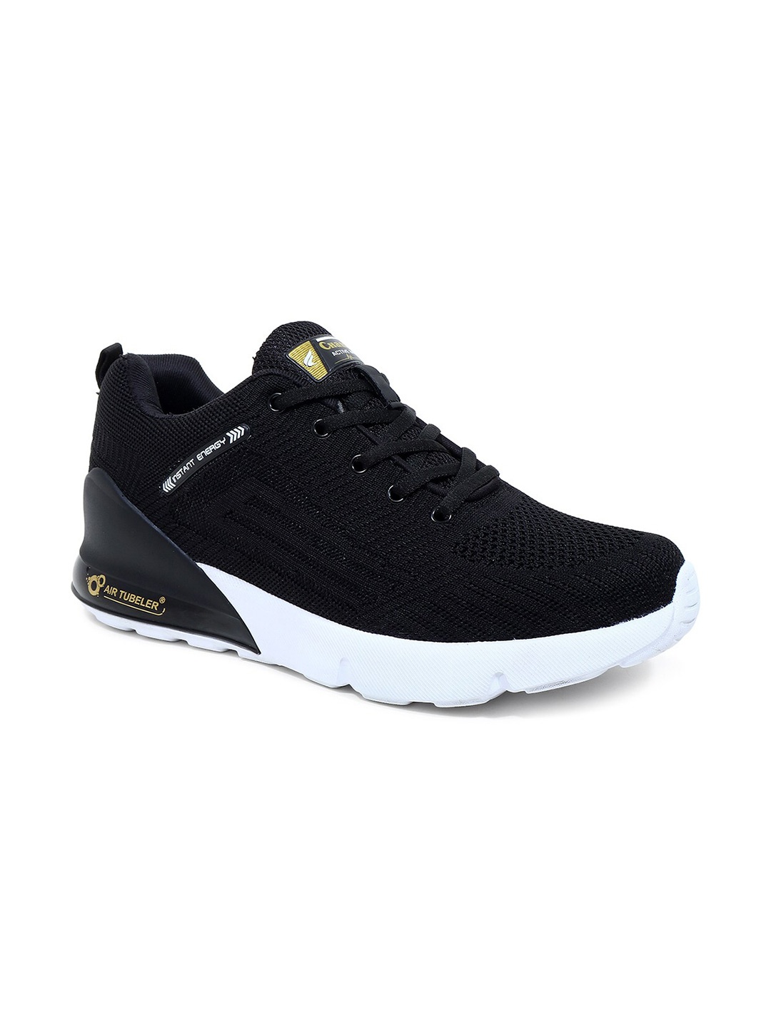 

Champs Men Mesh Non-Marking Running Shoes, Black
