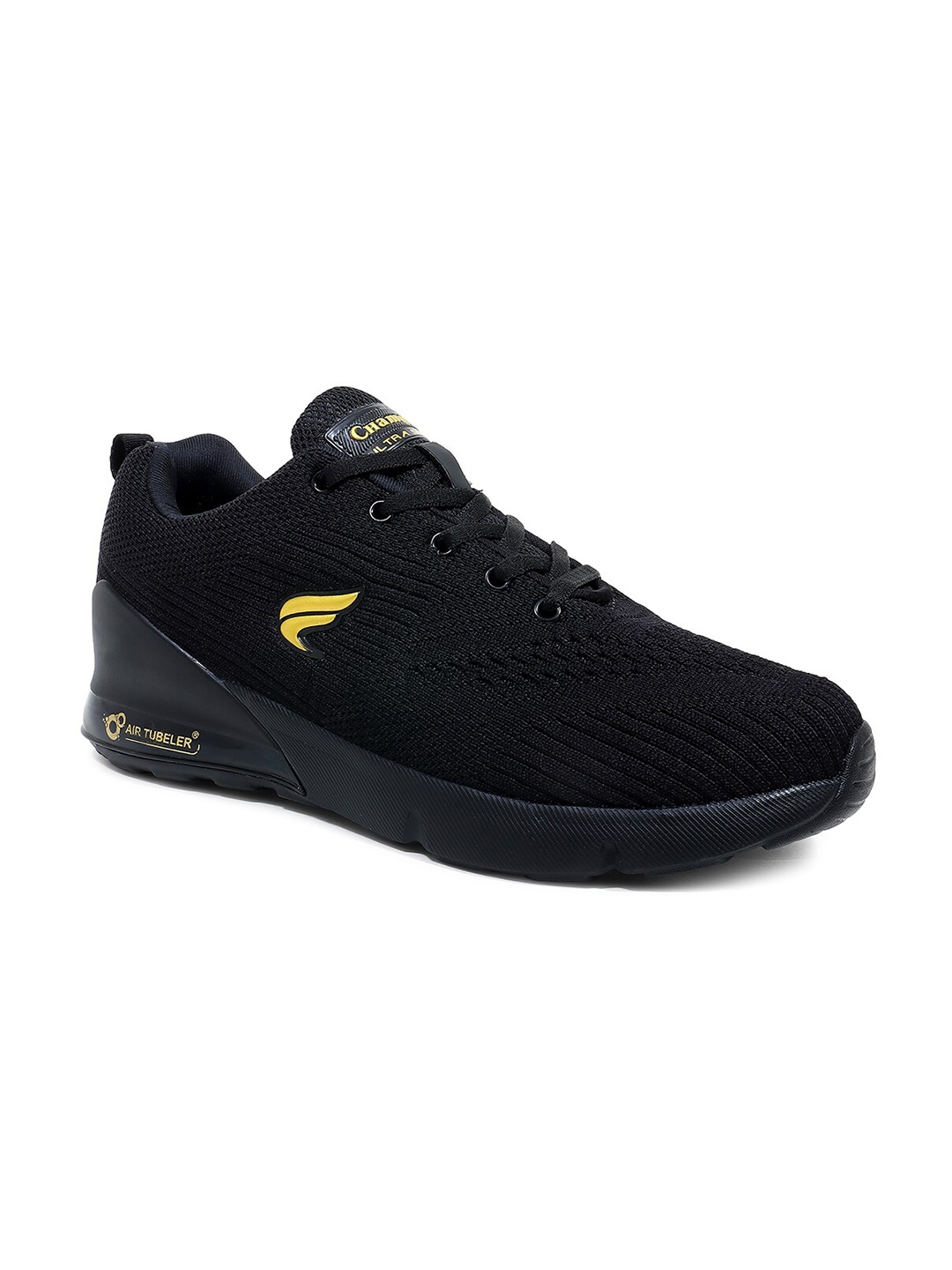 

Champs Men Mesh Non-Marking Running Shoes, Black