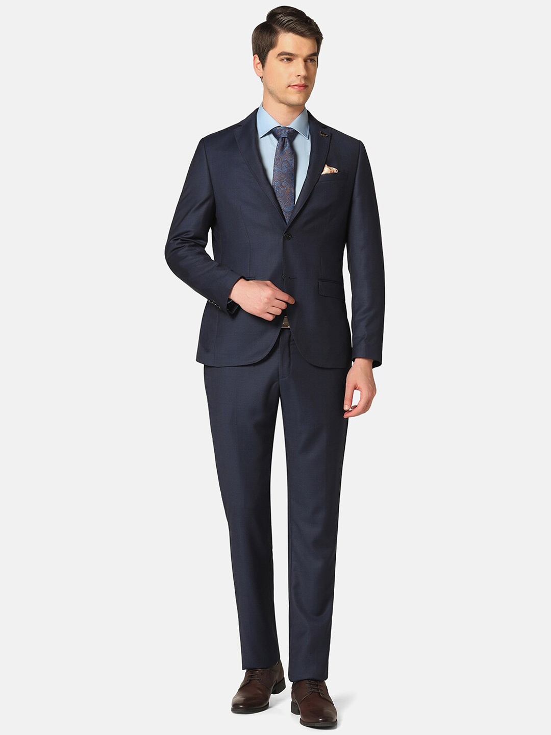 

Blackberrys Men Luxe Slim Fit Formal Suit, Navy blue