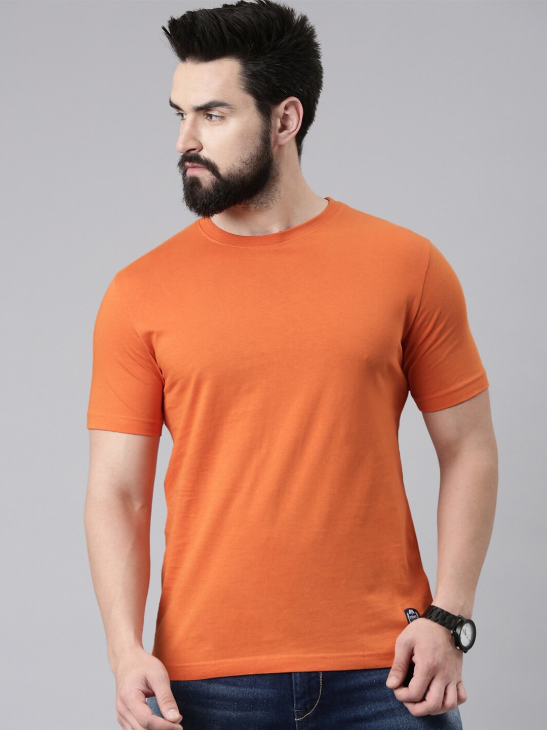 

Chennis Pure Cotton Slim Fit T-shirt, Orange