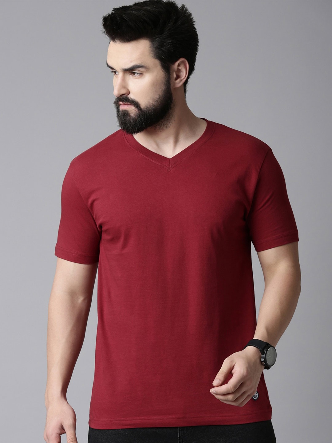 

Chennis Pure Cotton Slim Fit T-shirt, Red