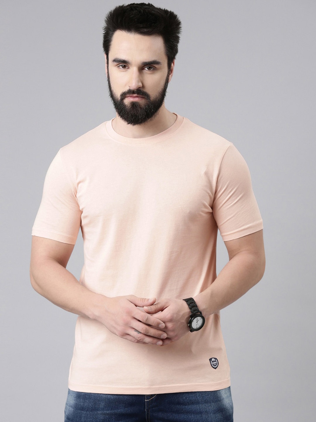 

Chennis Pure Cotton Slim Fit T-shirt, Pink