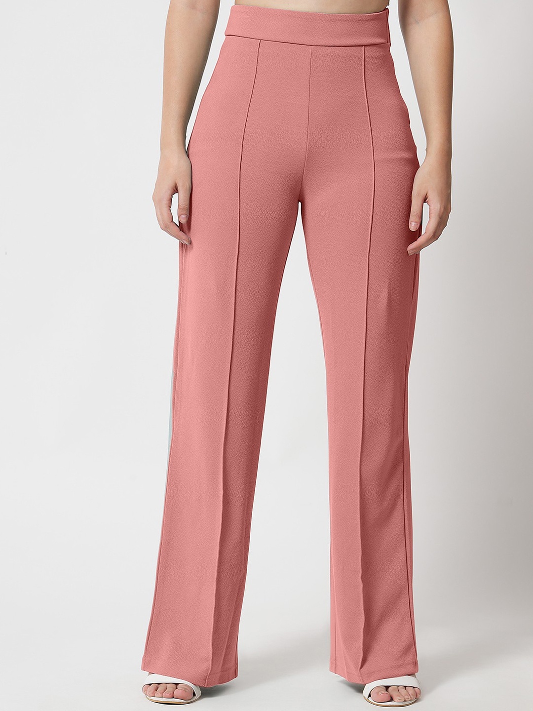 

LEE TEX Women Relaxed Straight Leg High-Rise Parallel Trousers, Pink