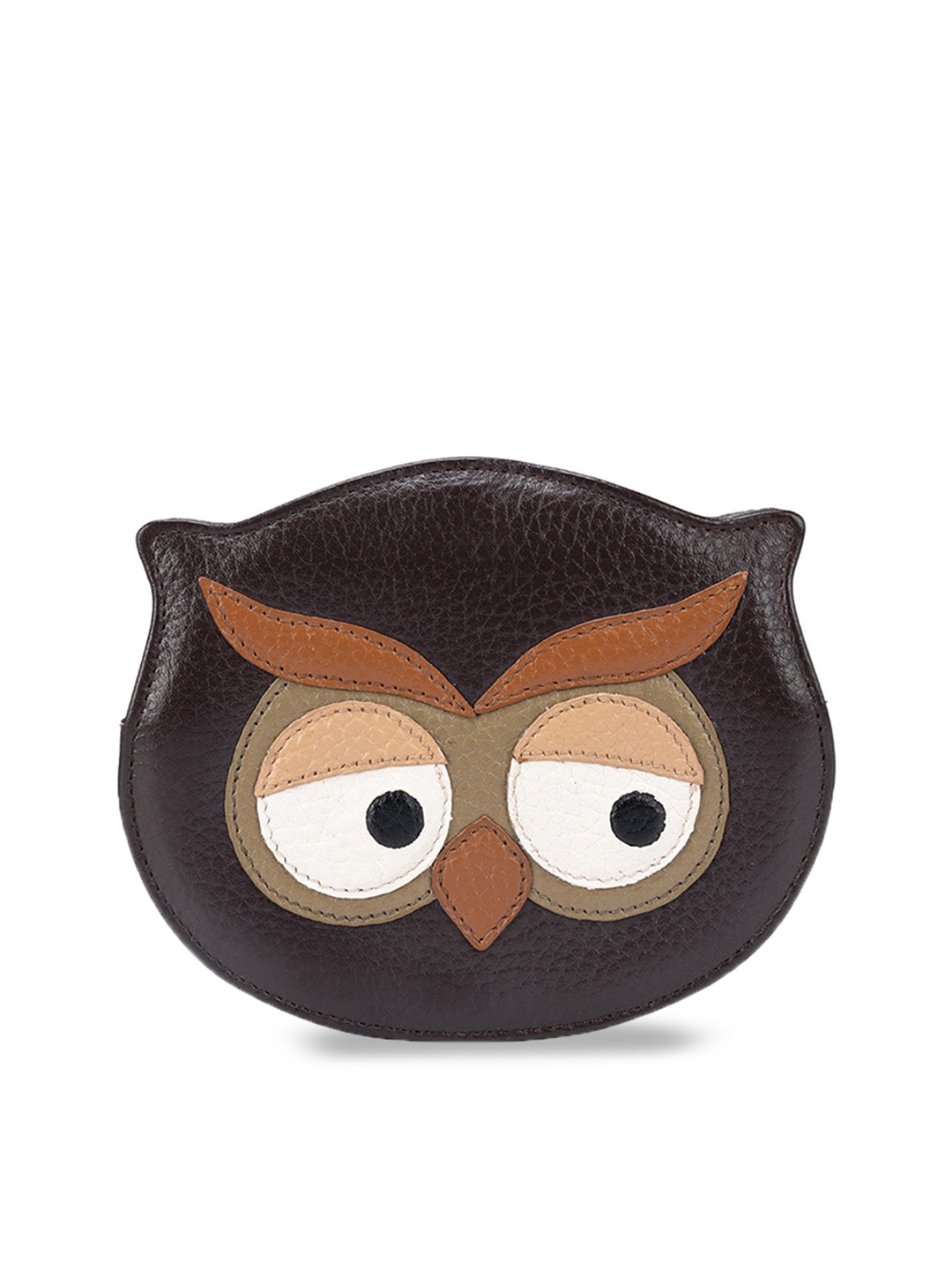 

Da Milano Applique Leather Swagger Sling Bag, Brown