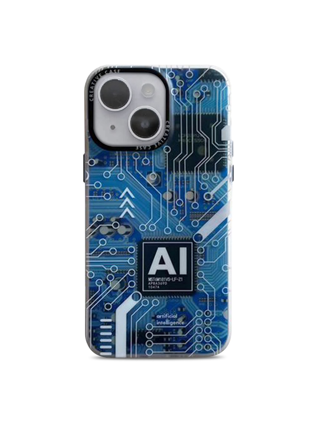 

TREEMODA iPhone 13 Printed Mobile Back Case, Blue
