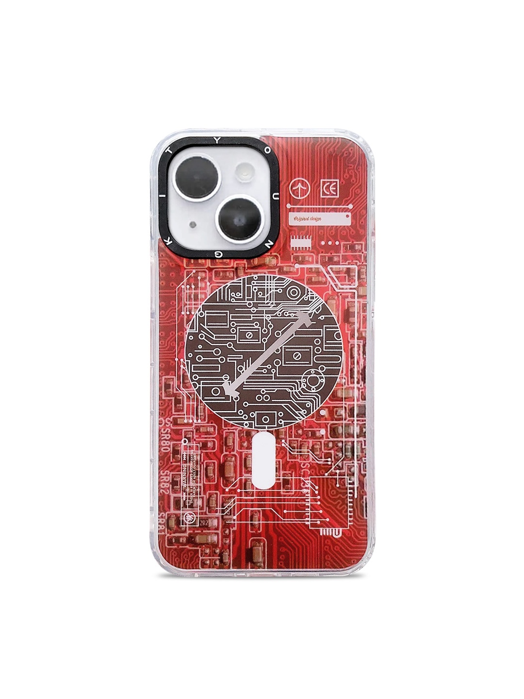 

TREEMODA Magsafe iPhone 14 Printed Mobile Back Case, Red