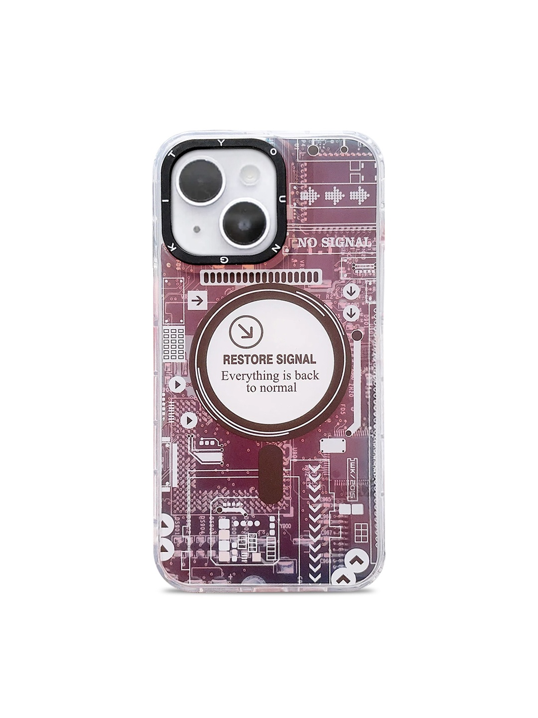 

TREEMODA Magsafe iPhone 13 Printed Mobile Back Case, Maroon
