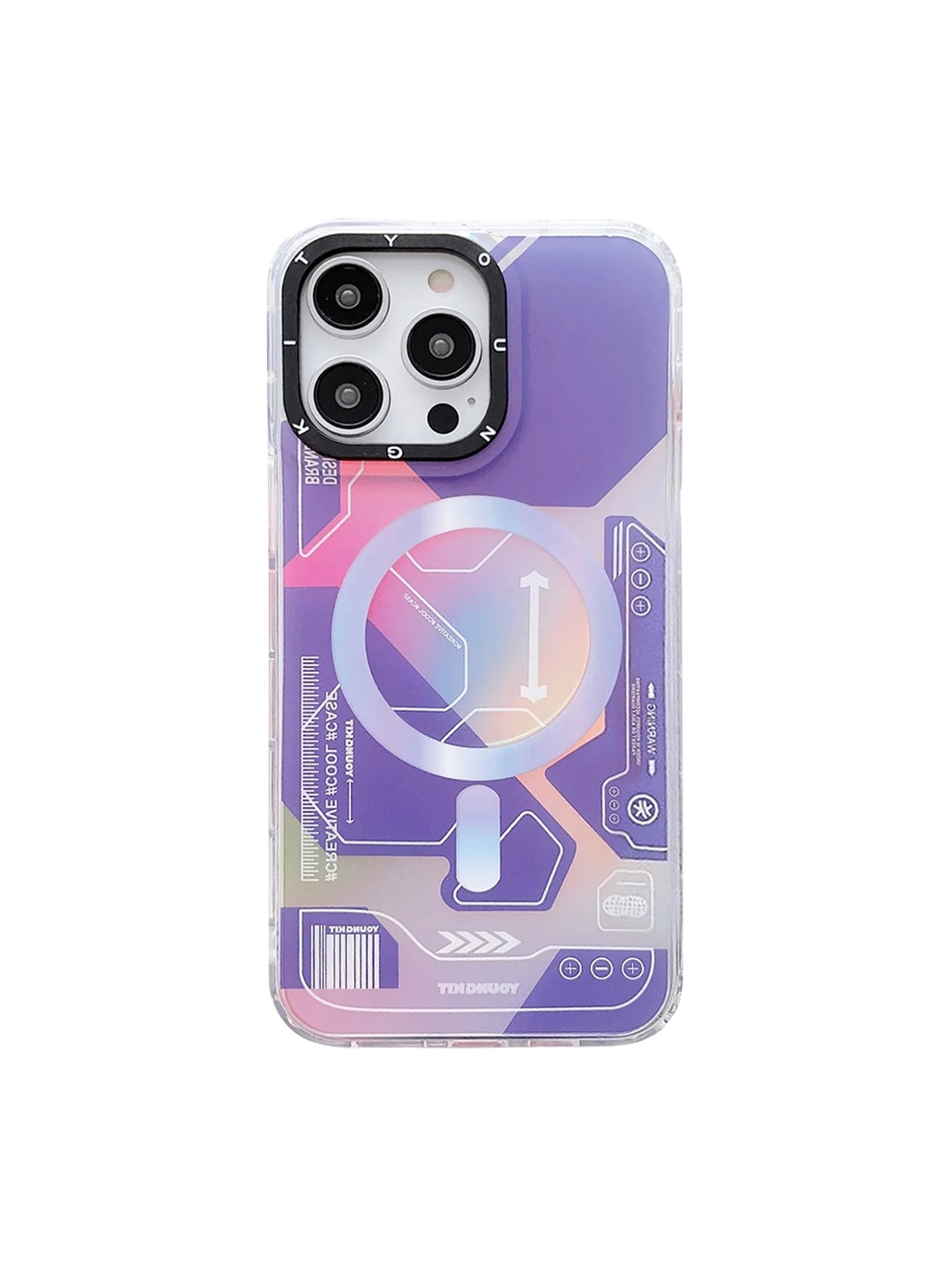 

TREEMODA Magsafe iPhone 14 Pro Printed Mobile Back Case, Lavender