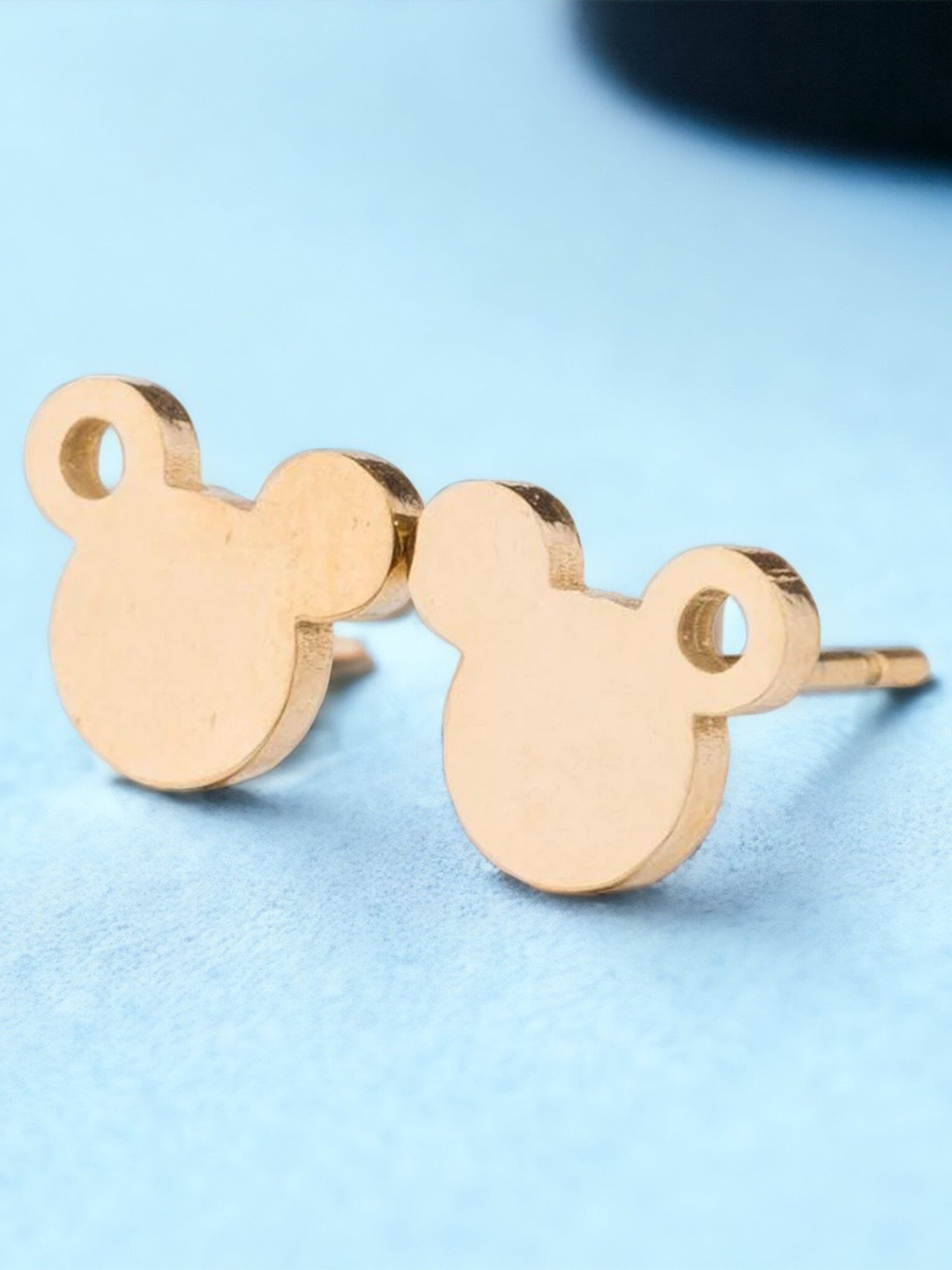 

MYKI Gold-Plated Stainless Steel Contemporary Studs Earrings