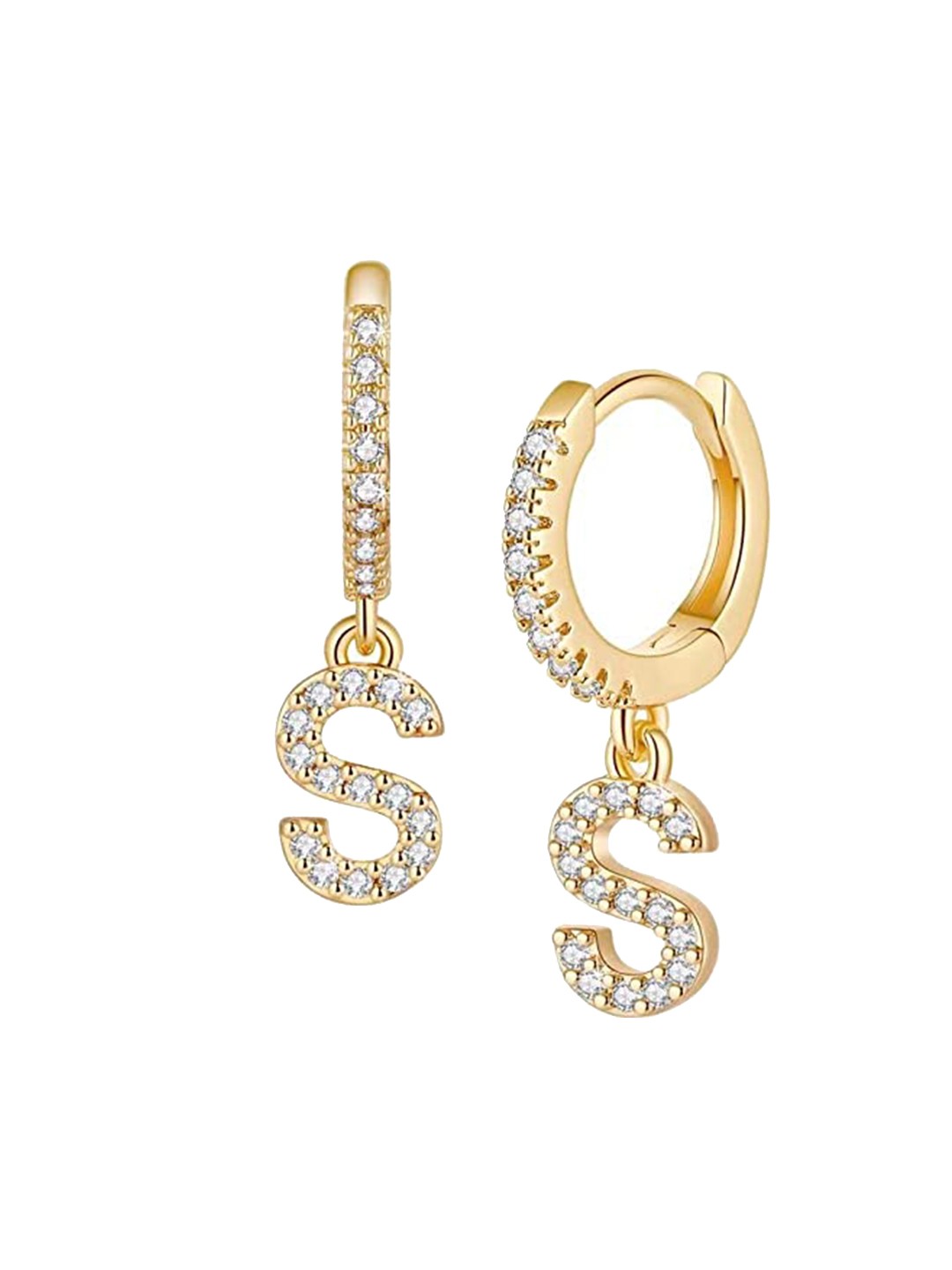 

MYKI Gold-Plated Contemporary Hoop Earrings