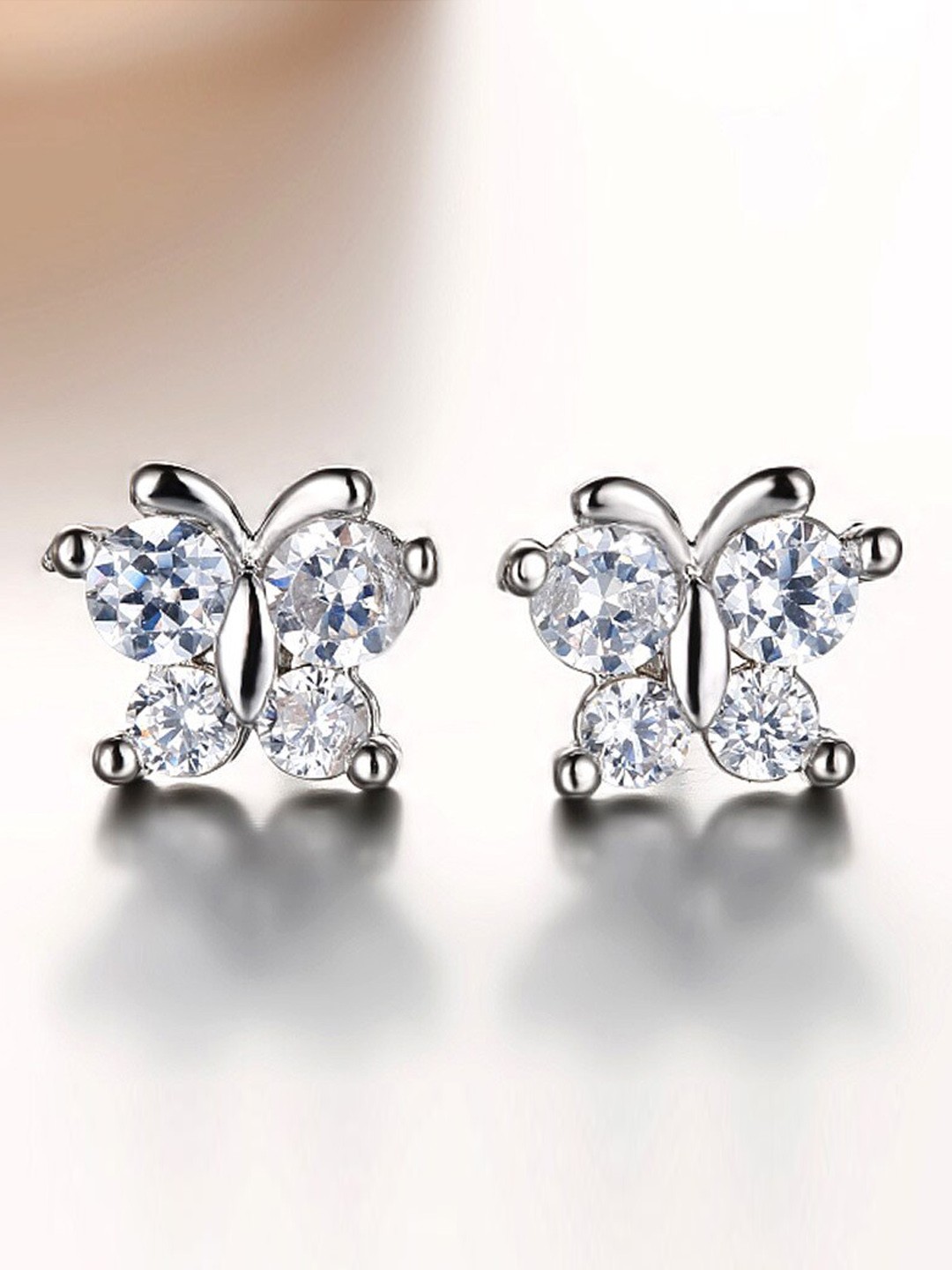

MYKI Silver-Plated Contemporary Studs Earrings