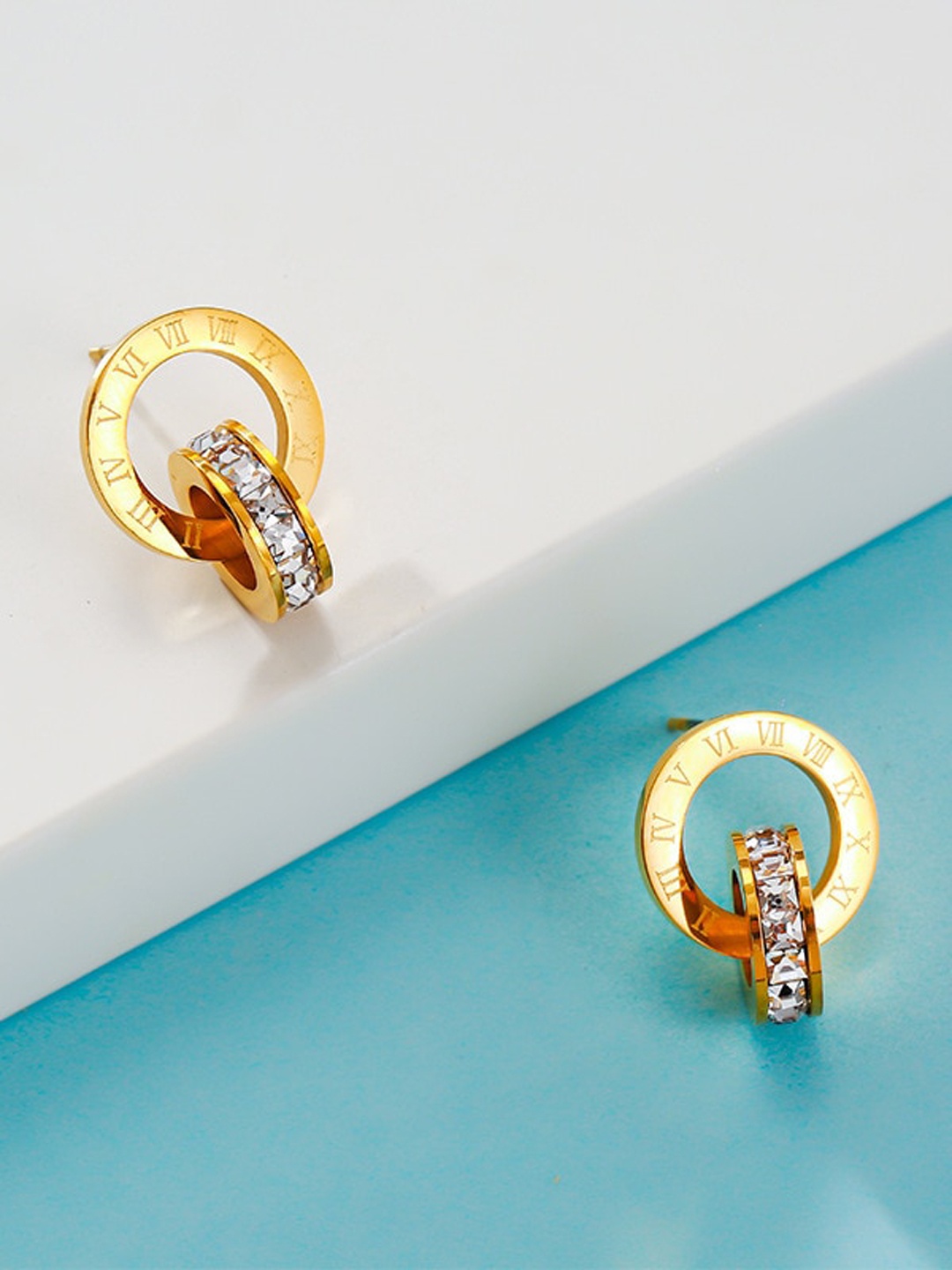 

MYKI Gold-Plated Contemporary Studs Earrings