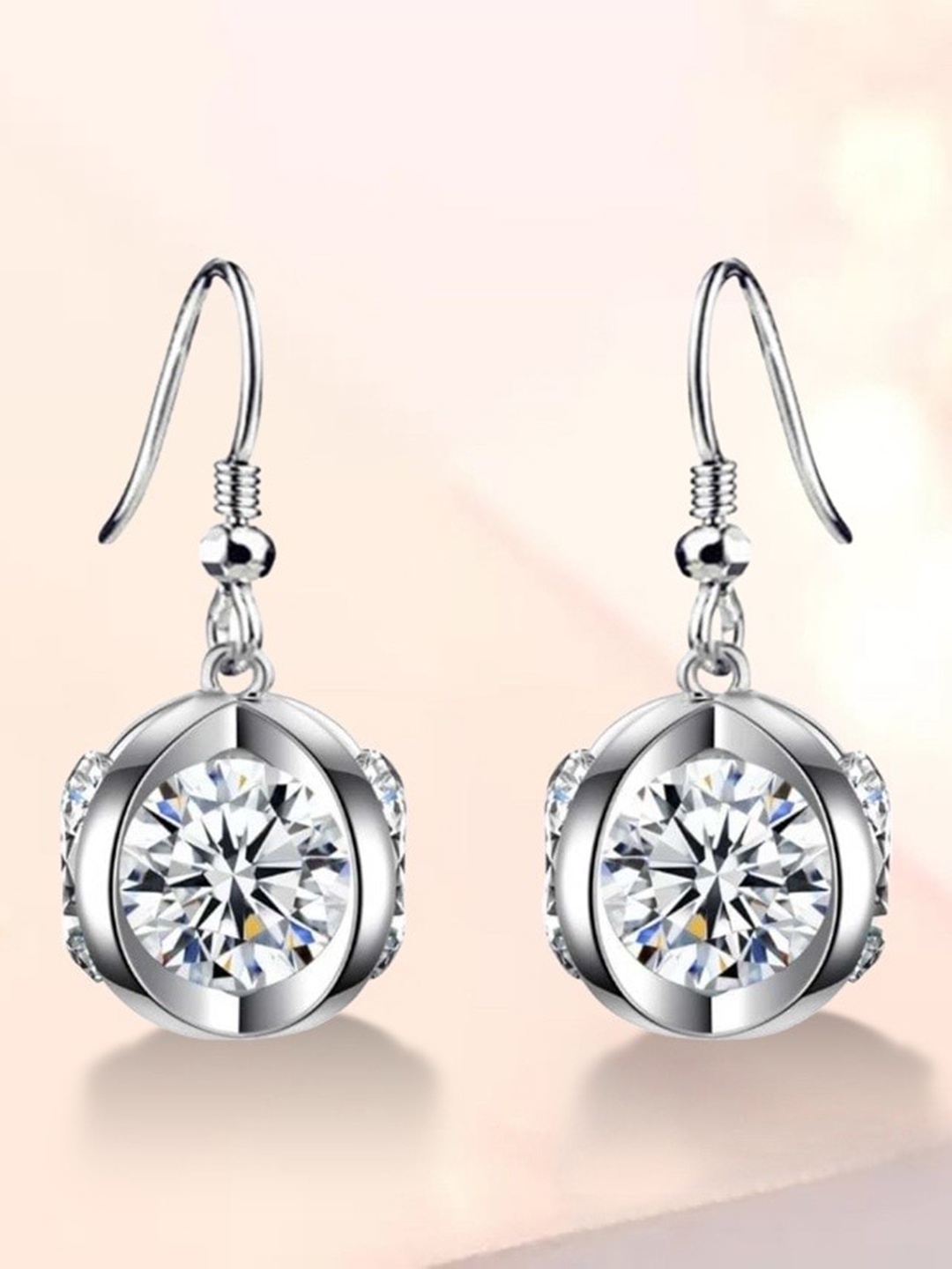 

MYKI Silver-Toned Contemporary Drop Earrings