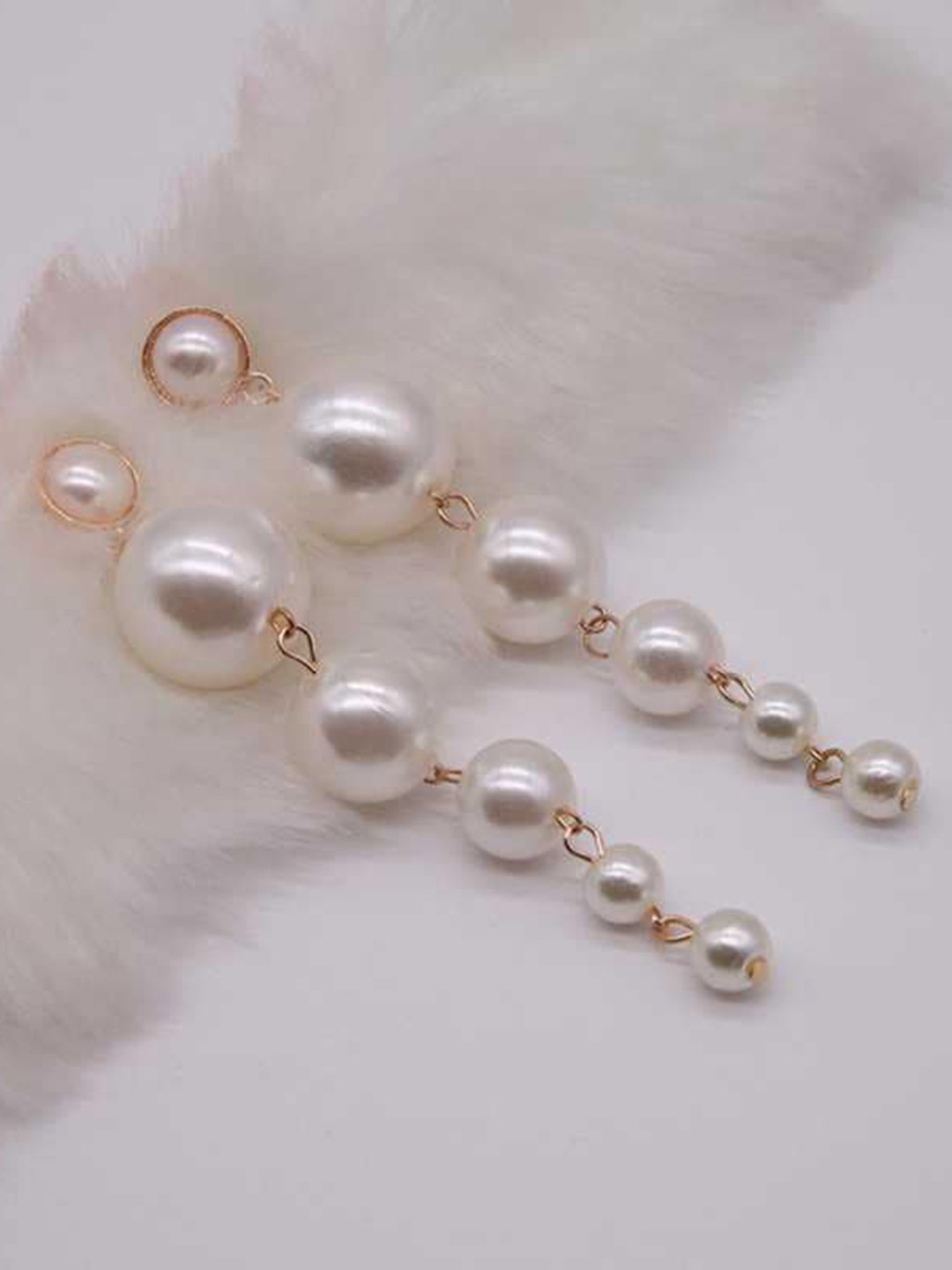 

MYKI Rose Gold-Plated Contemporary Drop Earrings