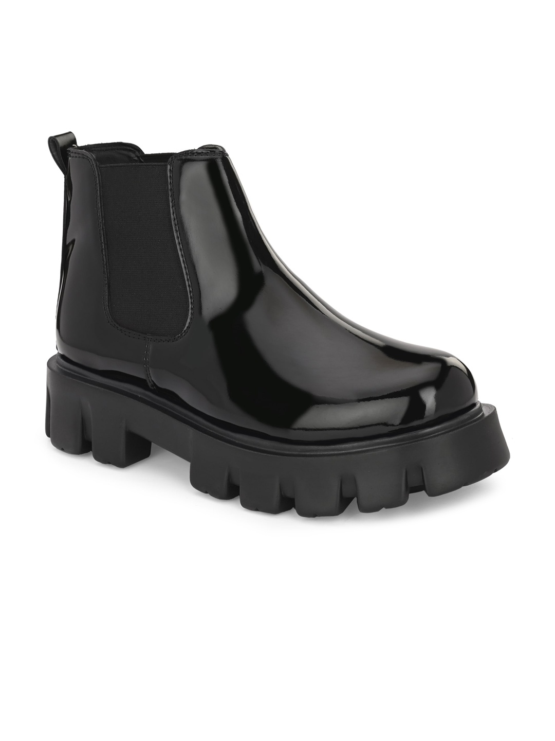 

Eego Italy Men Heeled High-Top Chelsea Boots, Black