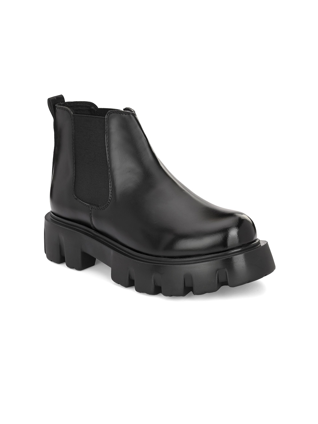 

Eego Italy Men Heeled High-Top Chelsea Boots, Black