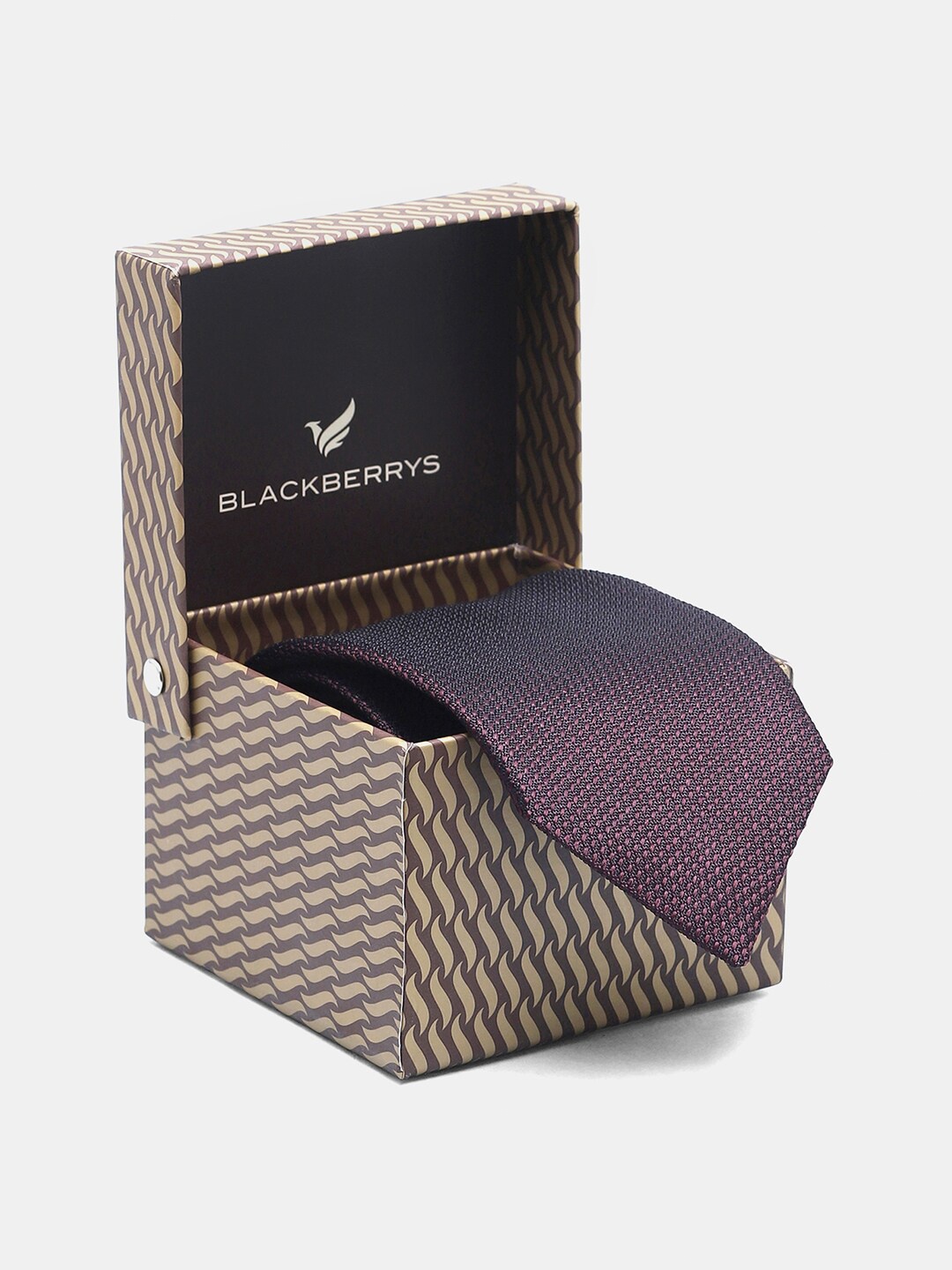 

Blackberrys Men Printed Skinny Tie, Burgundy
