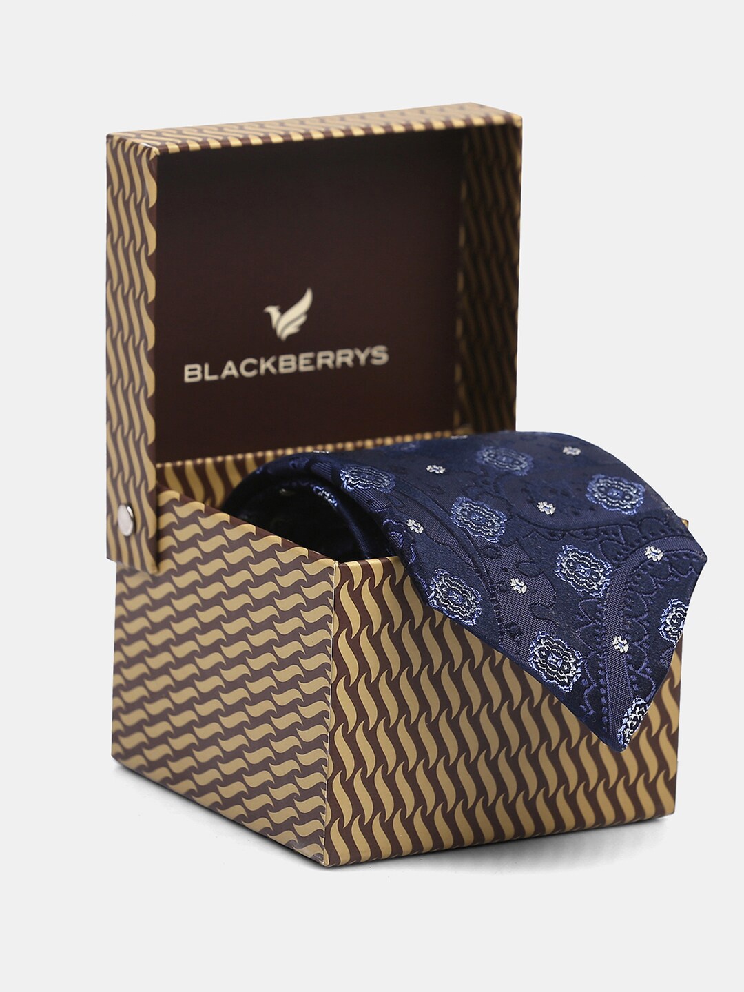 

Blackberrys Men Printed Skinny Tie, Blue