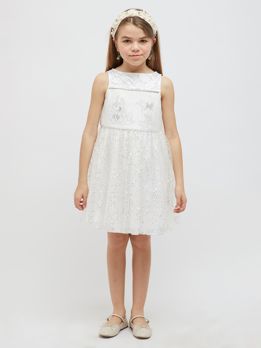 

One Friday Off White Fit & Flare Dress