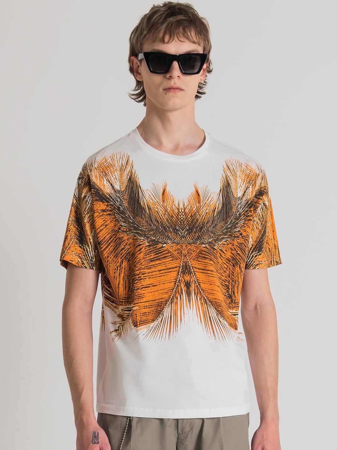 

Antony Morato Graphic Printed Cotton T-shirt, White