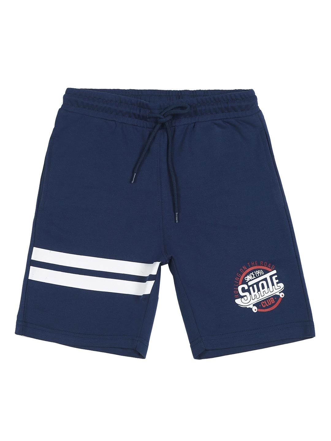 

Provogue Boys Striped Mid-Rise Regular Shorts, Blue