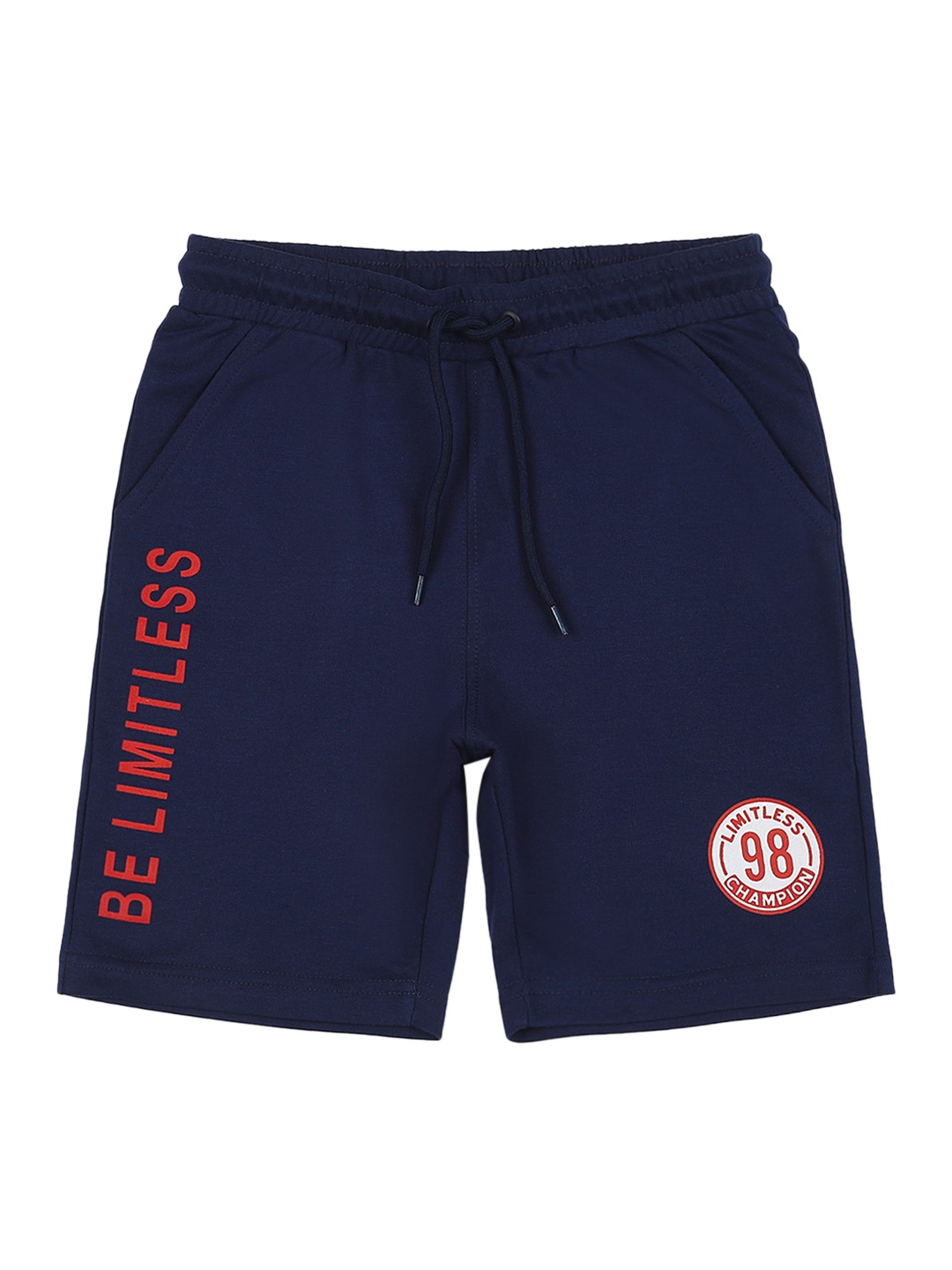 

Provogue Boys Typography Printed Mid-Rise Outdoor Shorts, Blue