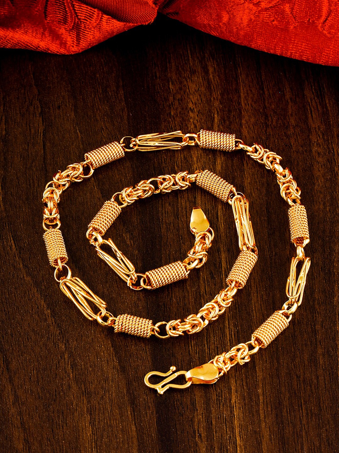 

MEENAZ Men Brass Gold-Plated Choker Chain